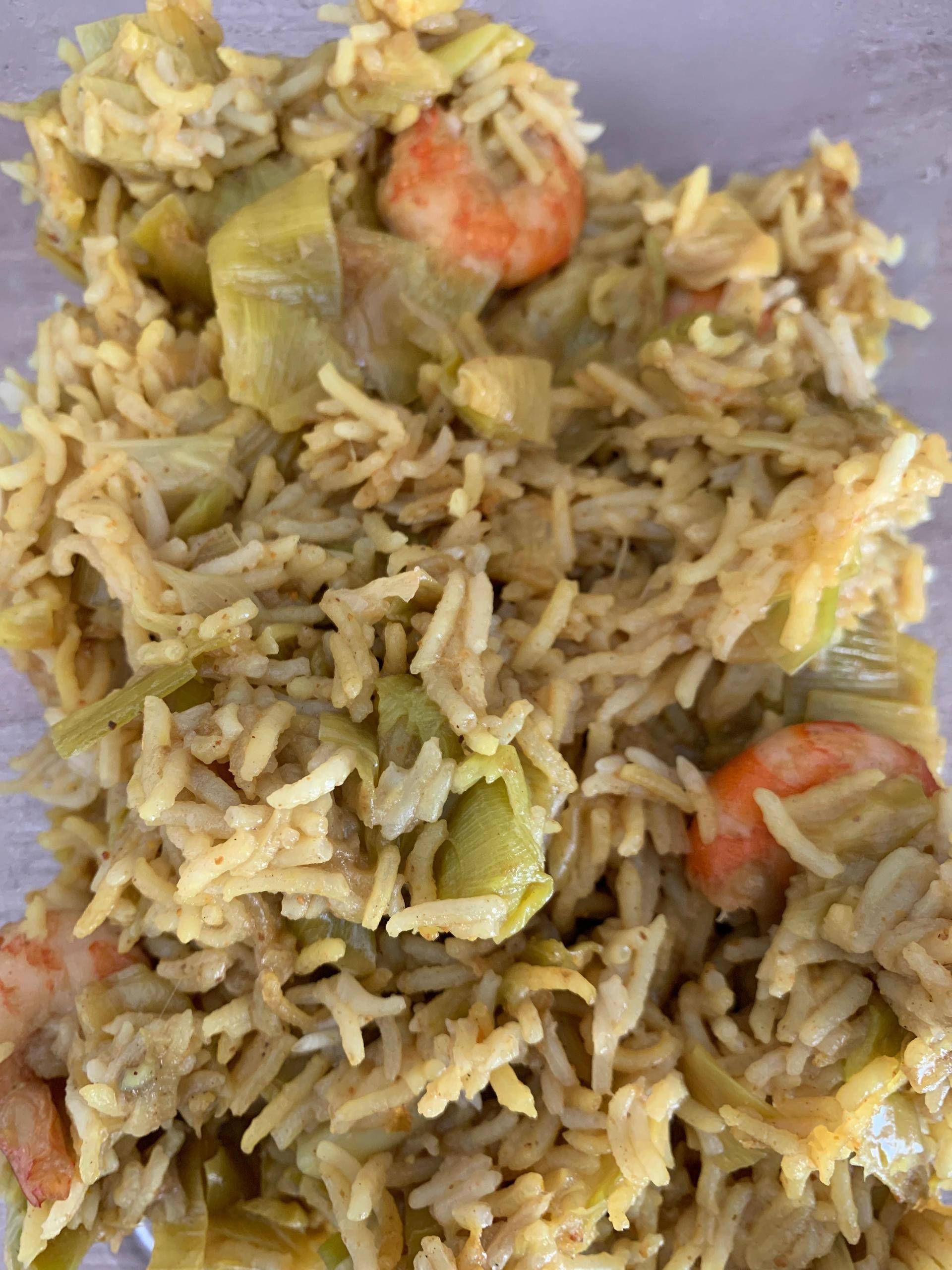 Riz crevettes poireaux curry - Recepten Cookeo | Moulinex