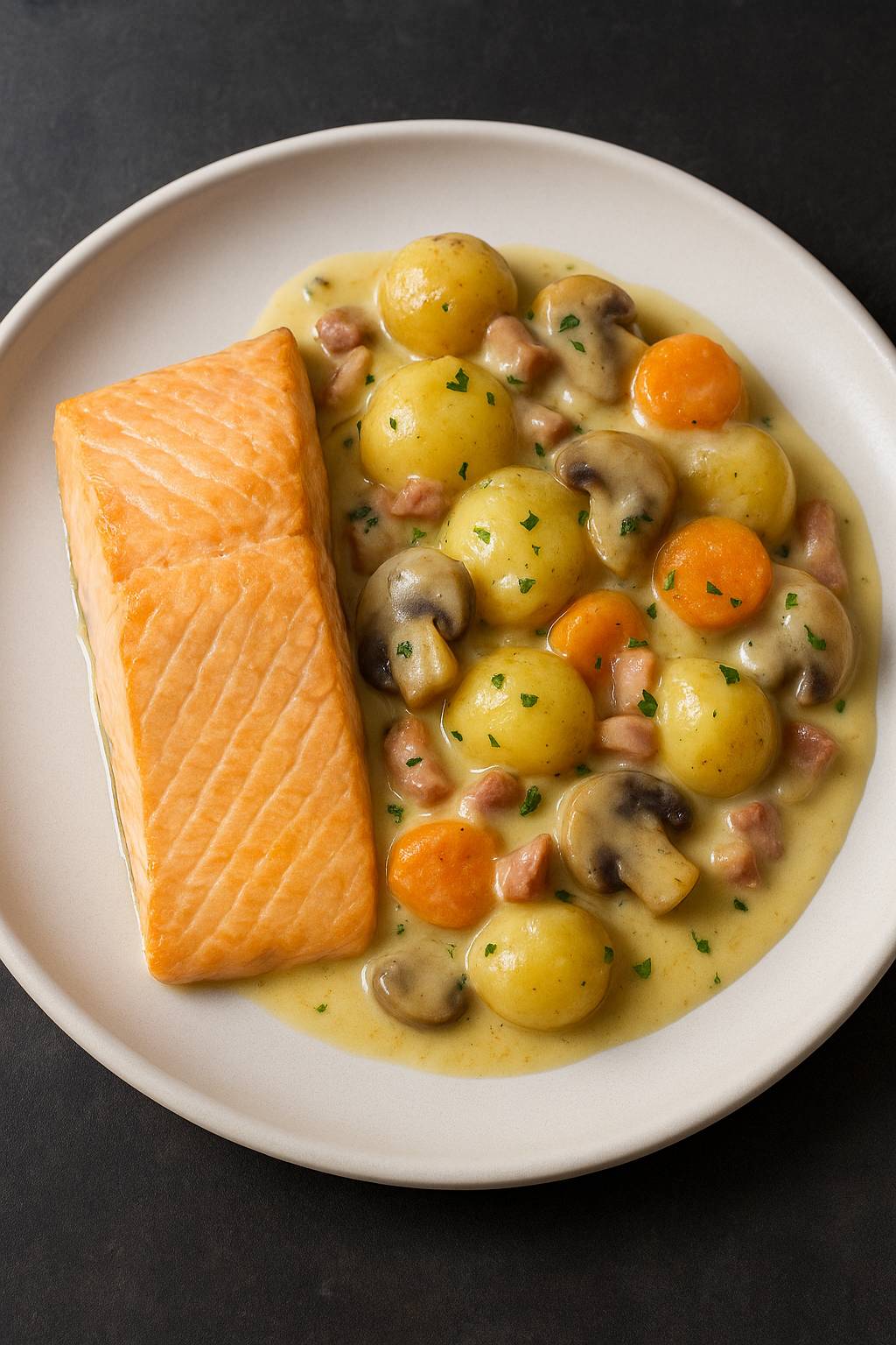 Blanquette de Saumon - Recette Cookeo | Moulinex