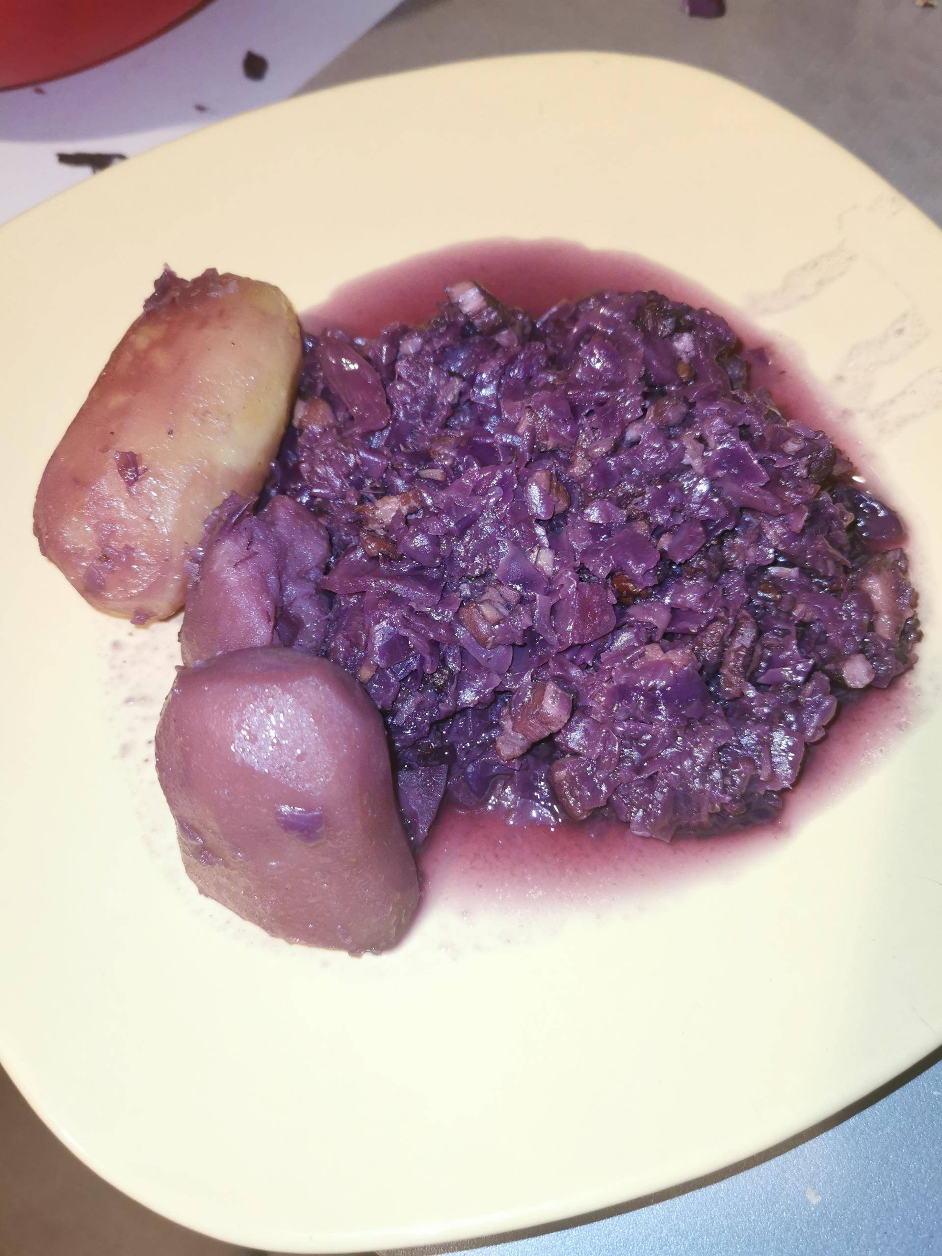 Chou rouge lardons oignons - Recepten Cookeo | Moulinex