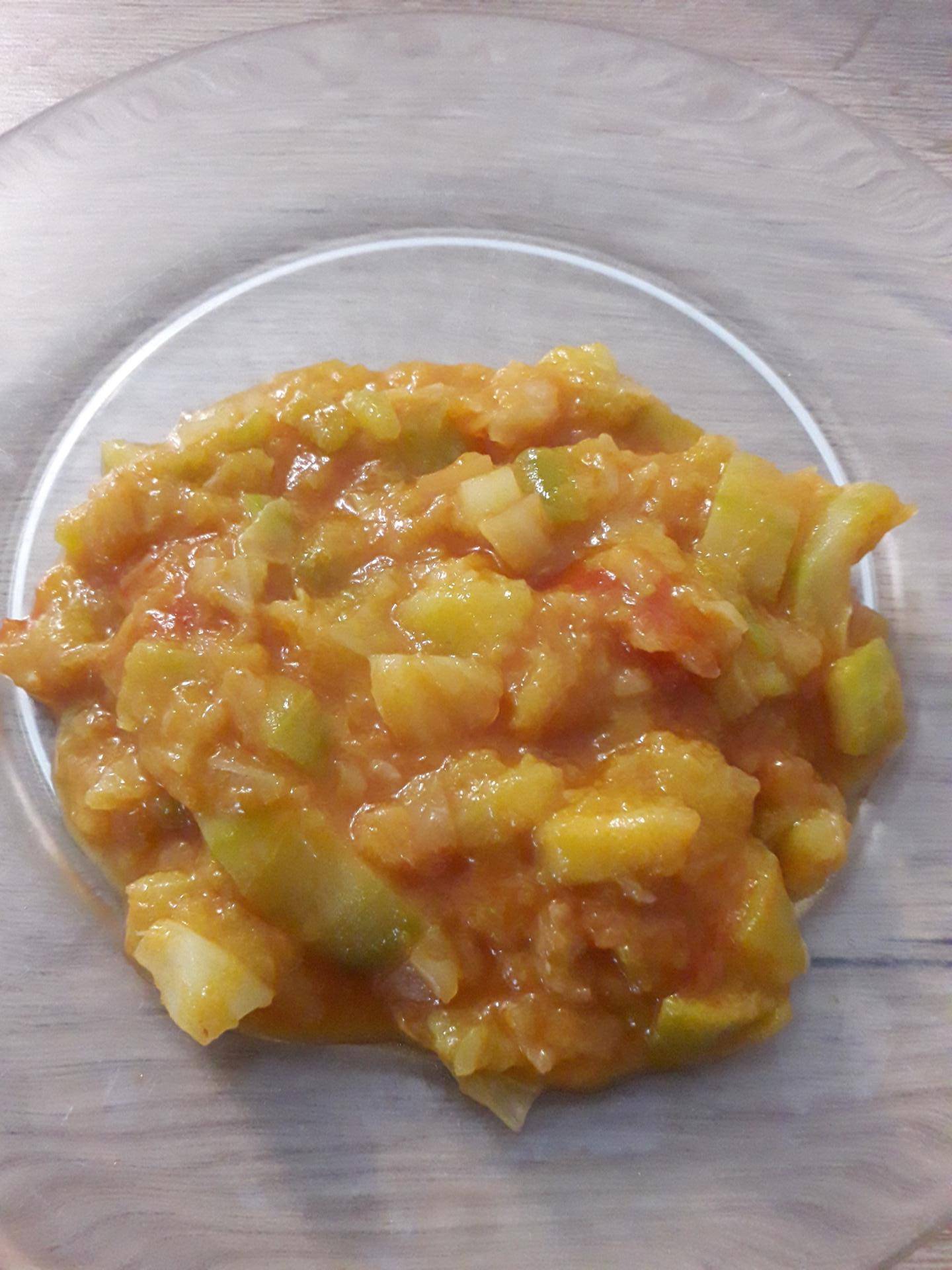 Courgettes et chou blanc sauce tomate - Recette Cookeo | Moulinex