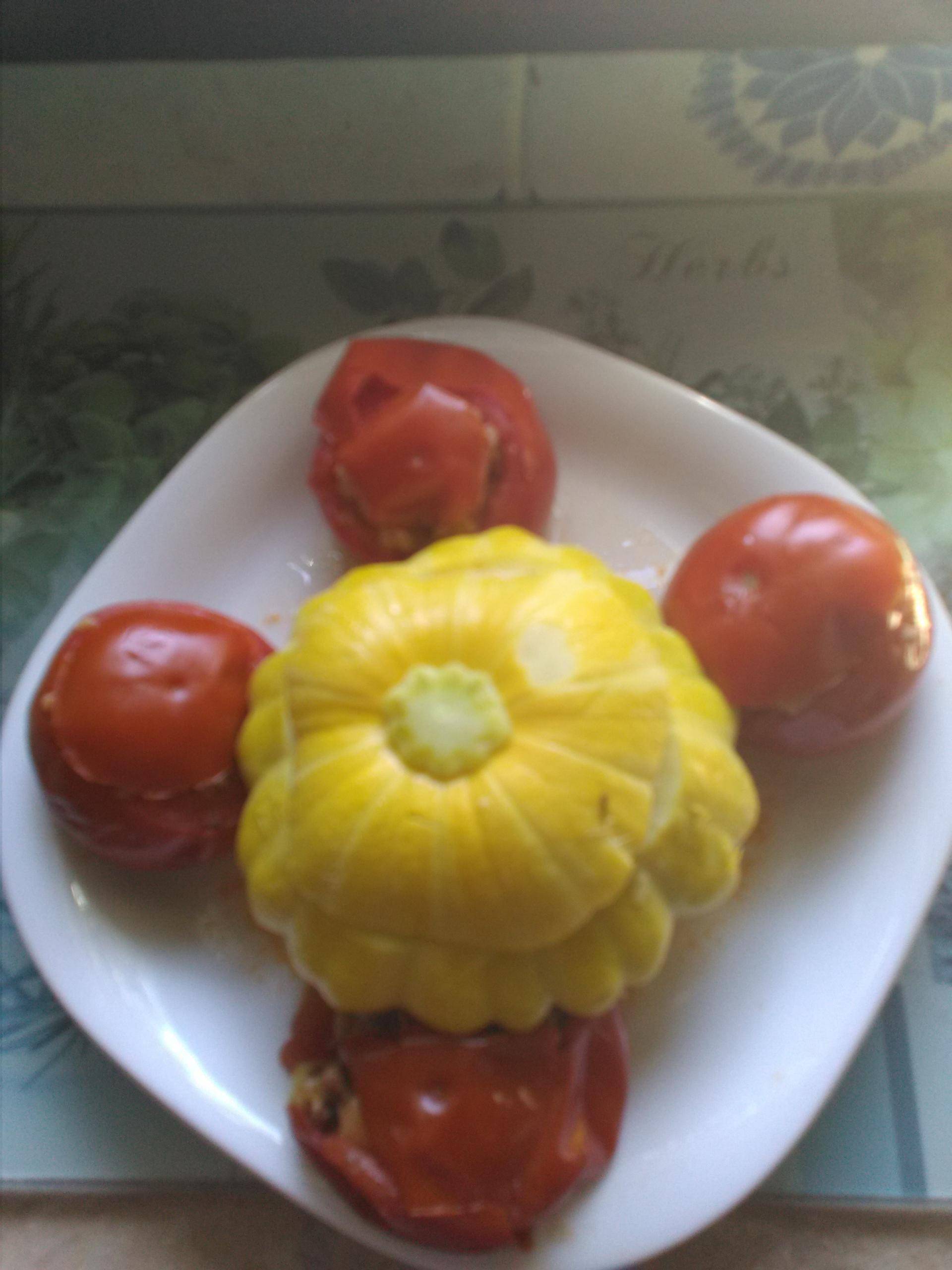 Pâtisson et tomates farcies - Recepten Cookeo | Moulinex