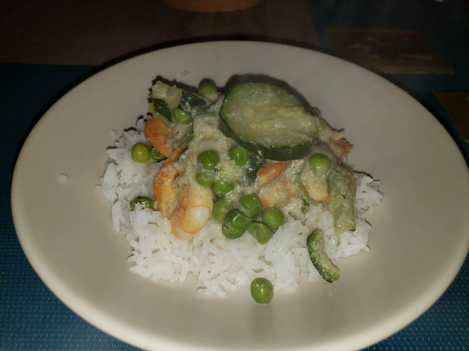 Crevettes au curry vert - Recepten Cookeo | Moulinex