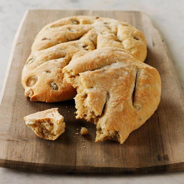 Fougasse aux olives - Recette Companion | Moulinex