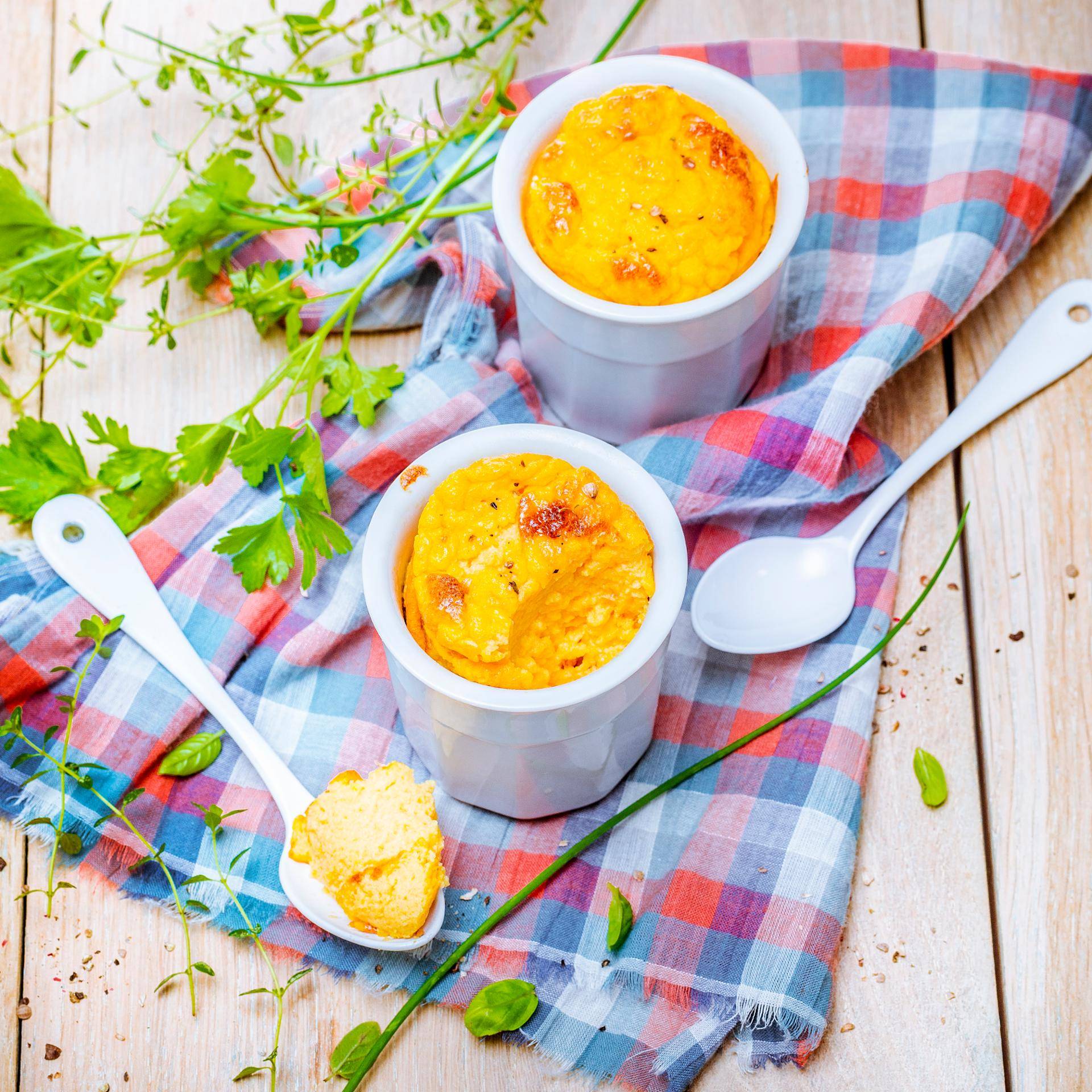 Soufflés de potiron au fromage - Recette Companion | Moulinex