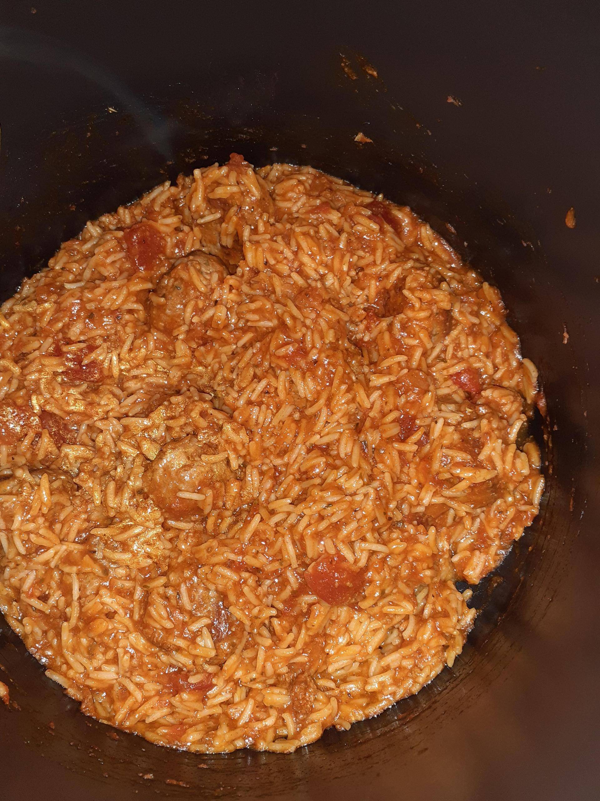 Boulette de bœuf a la provençale et son riz - Recette Cookeo | Moulinex