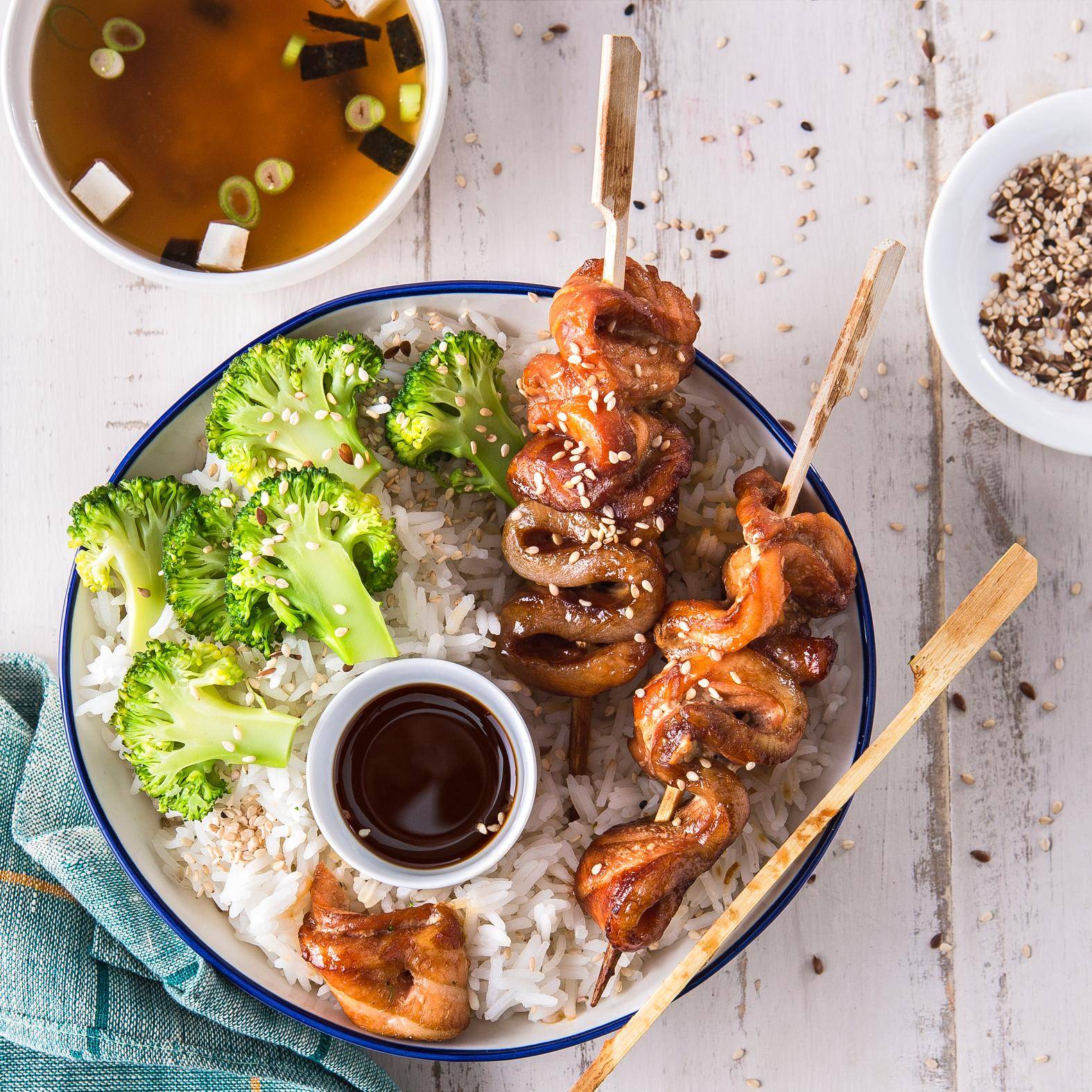 Brochettes de saumon - Recette EASY FRY & GRILL 2 in 1 DIGITAL | Moulinex