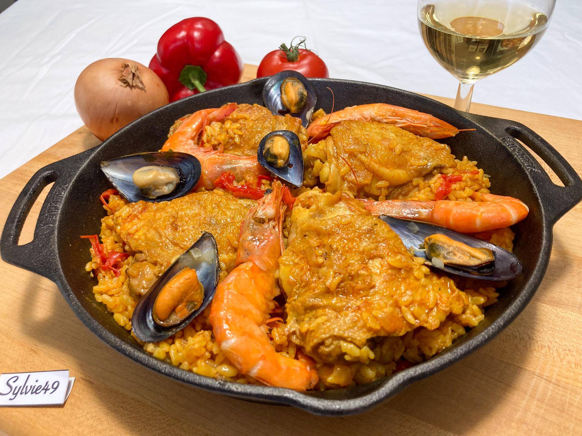 Paella poulet et fruits de mer (Majorque) - Recepten Cookeo V3 | Moulinex