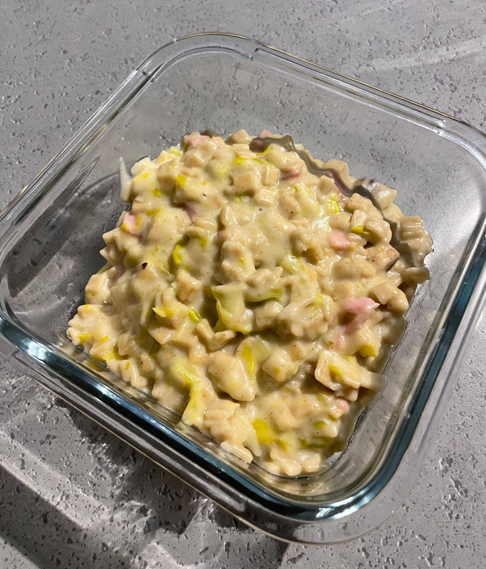 Crozets aux poireaux champignons jambon - Recepten Companion Connect XL | Moulinex