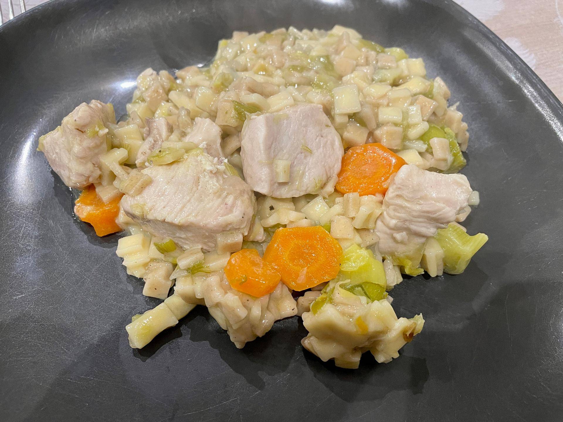 Poulet poireaux crozets - Recepten Cookeo | Moulinex