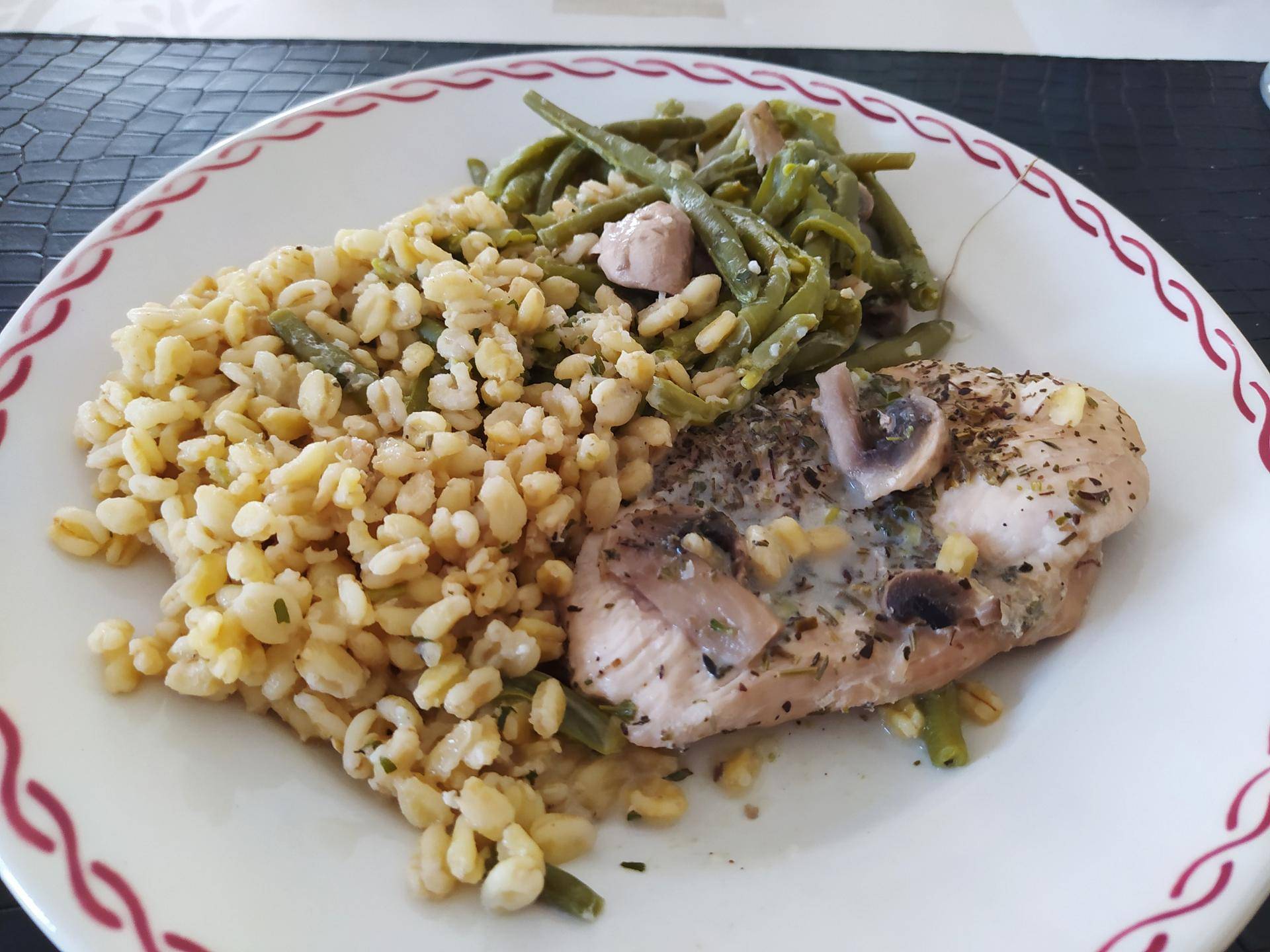 Blé, dinde et ses haricots verts - Recepten Cookeo | Moulinex