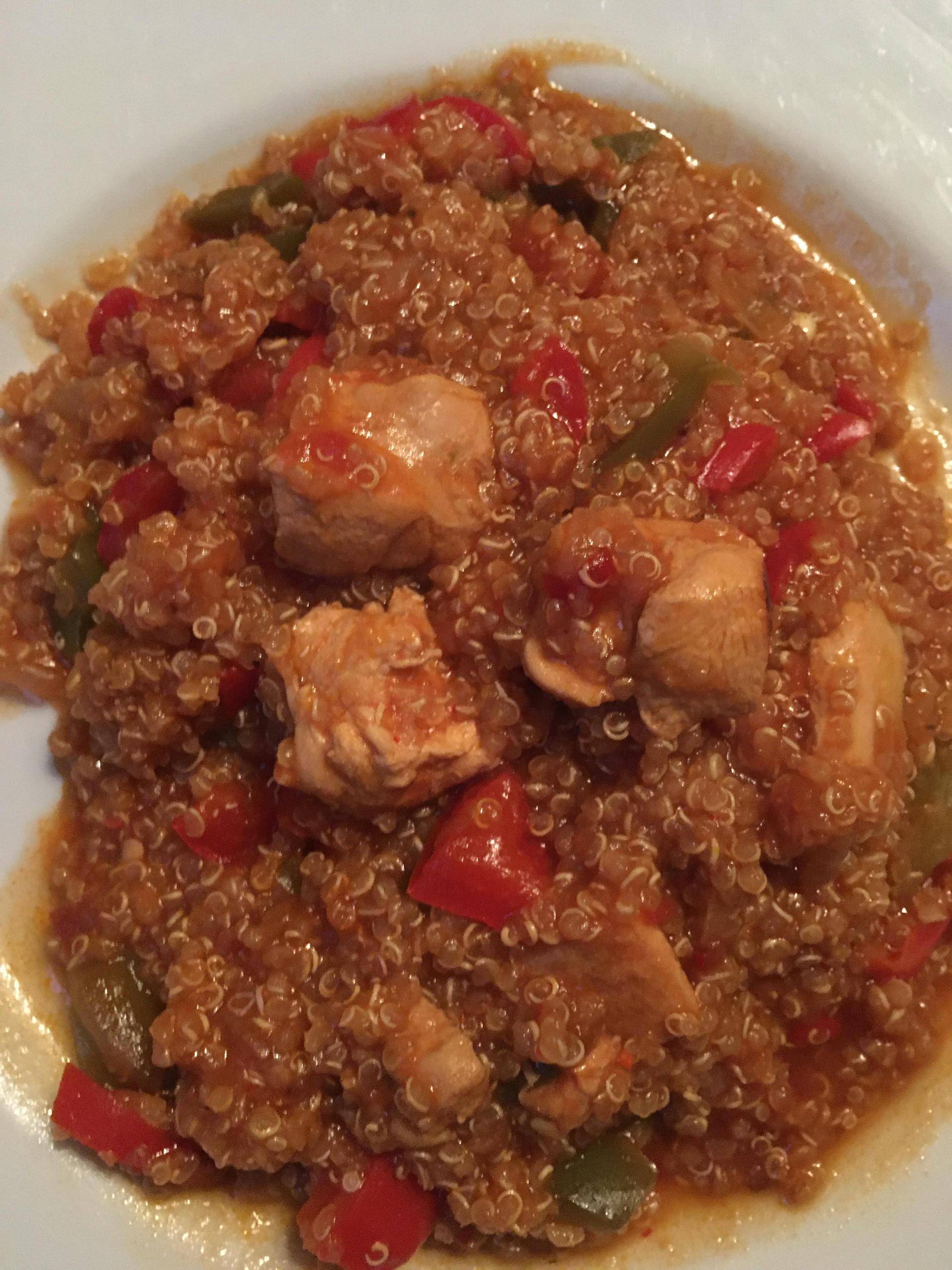 Poulet quinoa basquaise - Recepten Cookeo | Moulinex