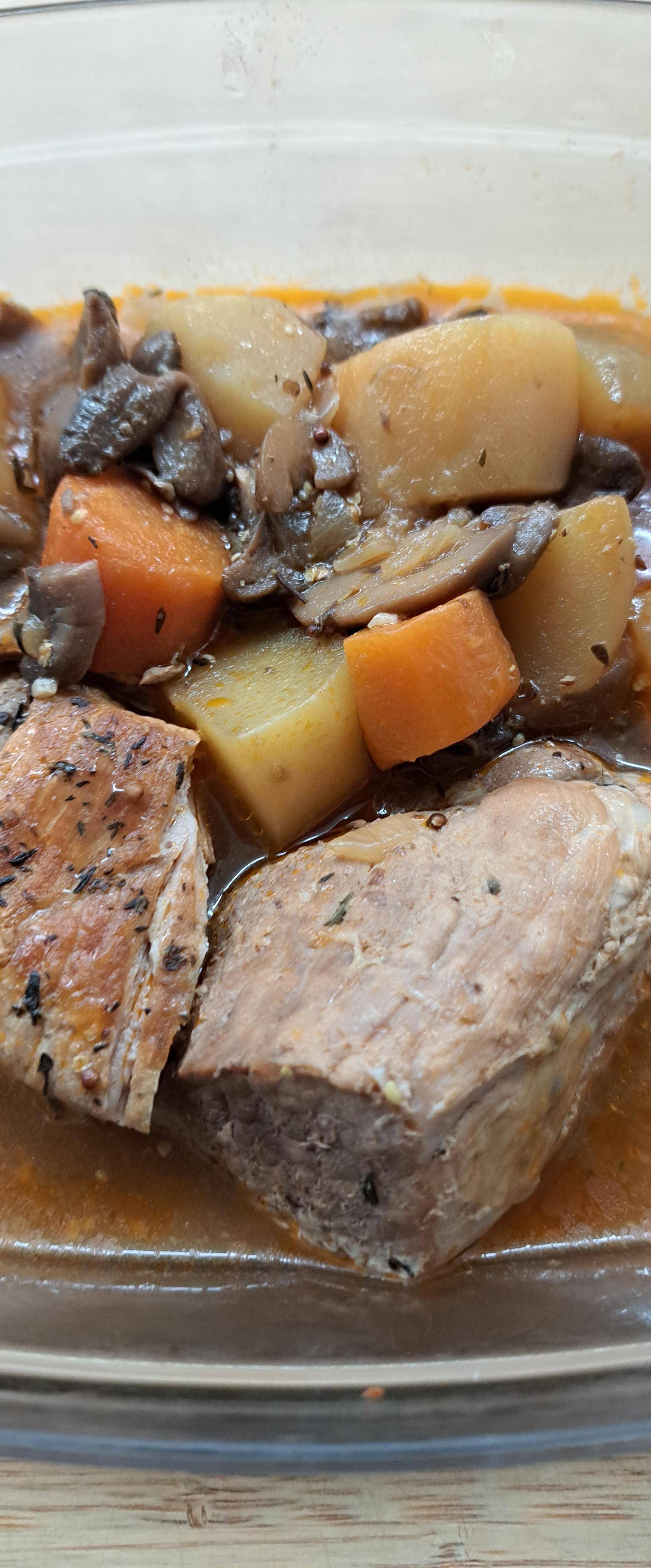 Rouelle de porc et ses légumes - Recette Cookeo | Moulinex