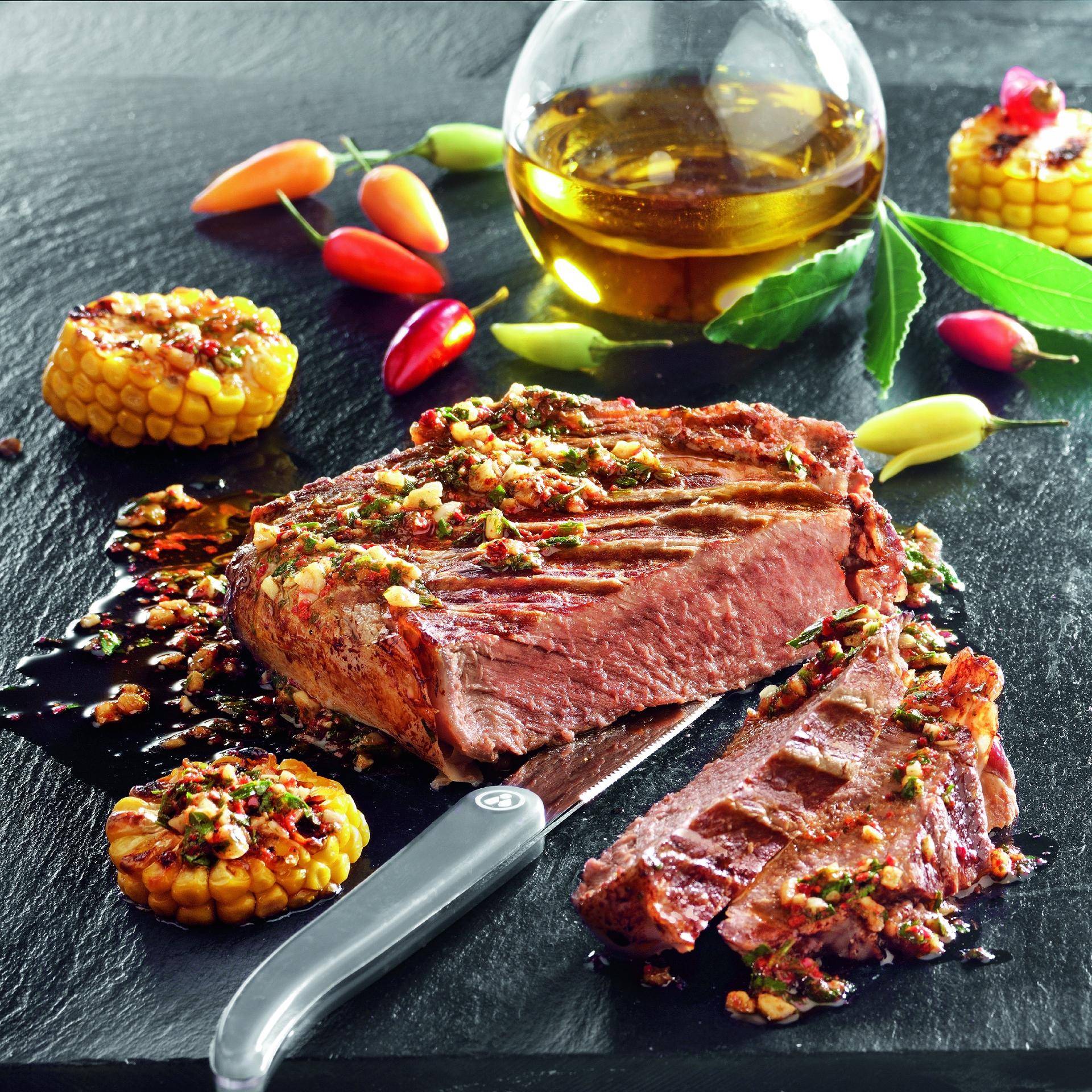 Faux-filets sauce chimichurri - Recette EASY FRY & GRILL 2 in 1 XXL | Moulinex
