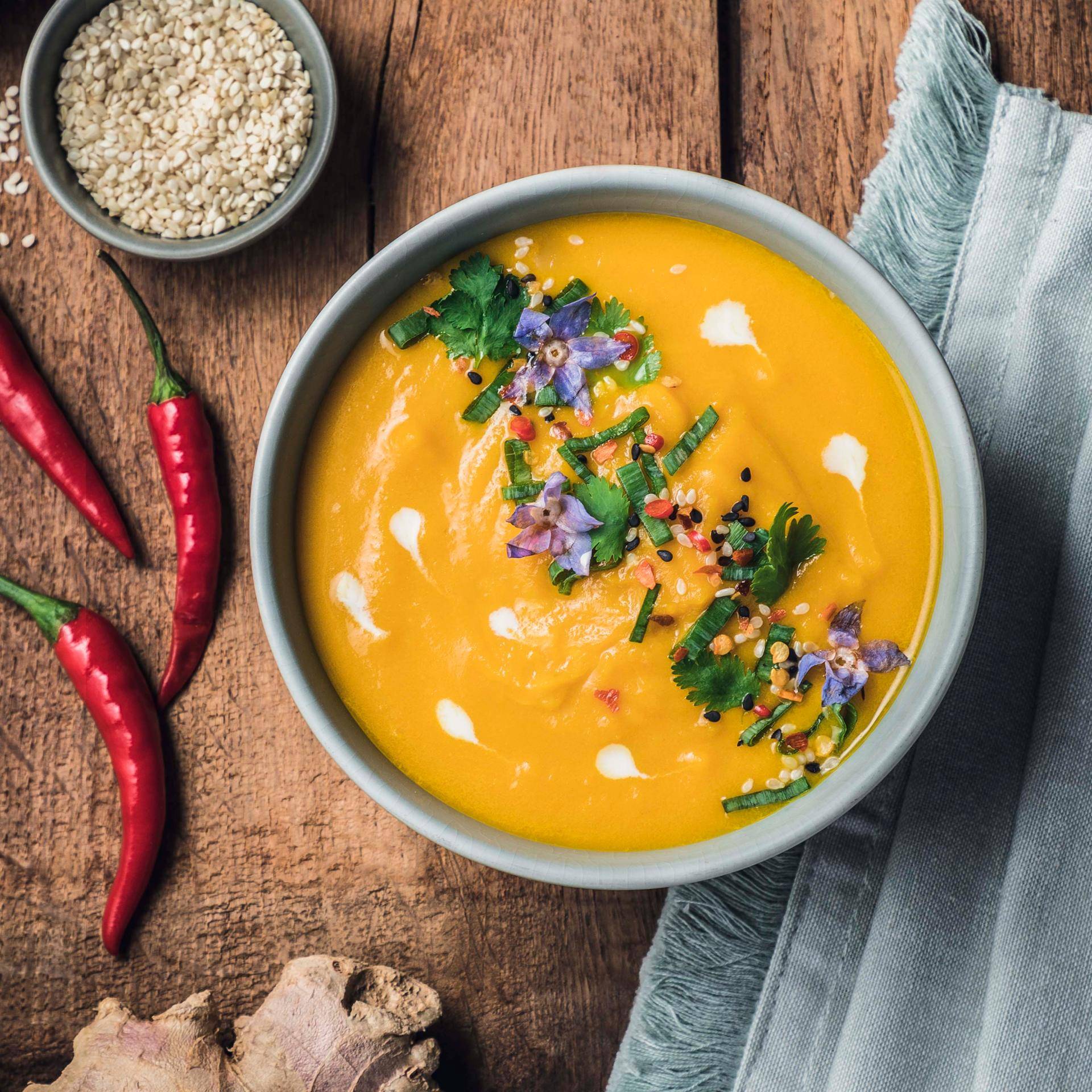Velouté de carottes au gingembre et miso - Recette Companion | Moulinex