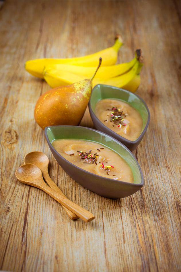 Compote de poires et de bananes - Recepten Perfectmix Cook | Moulinex