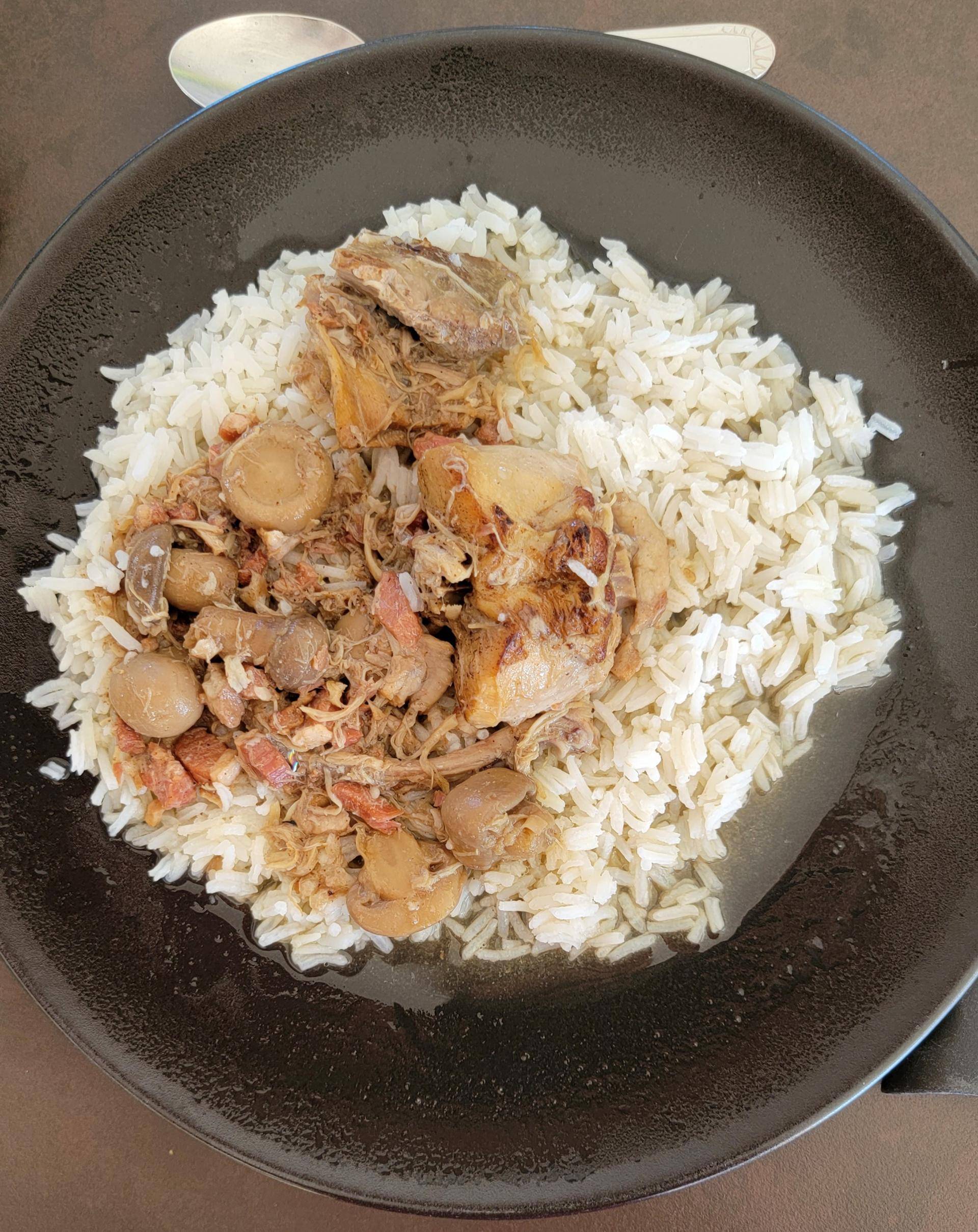 Lapin au cidre, Lapin au cidre, lardons et champignons au cookeo! - Recepten Cookeo | Moulinex
