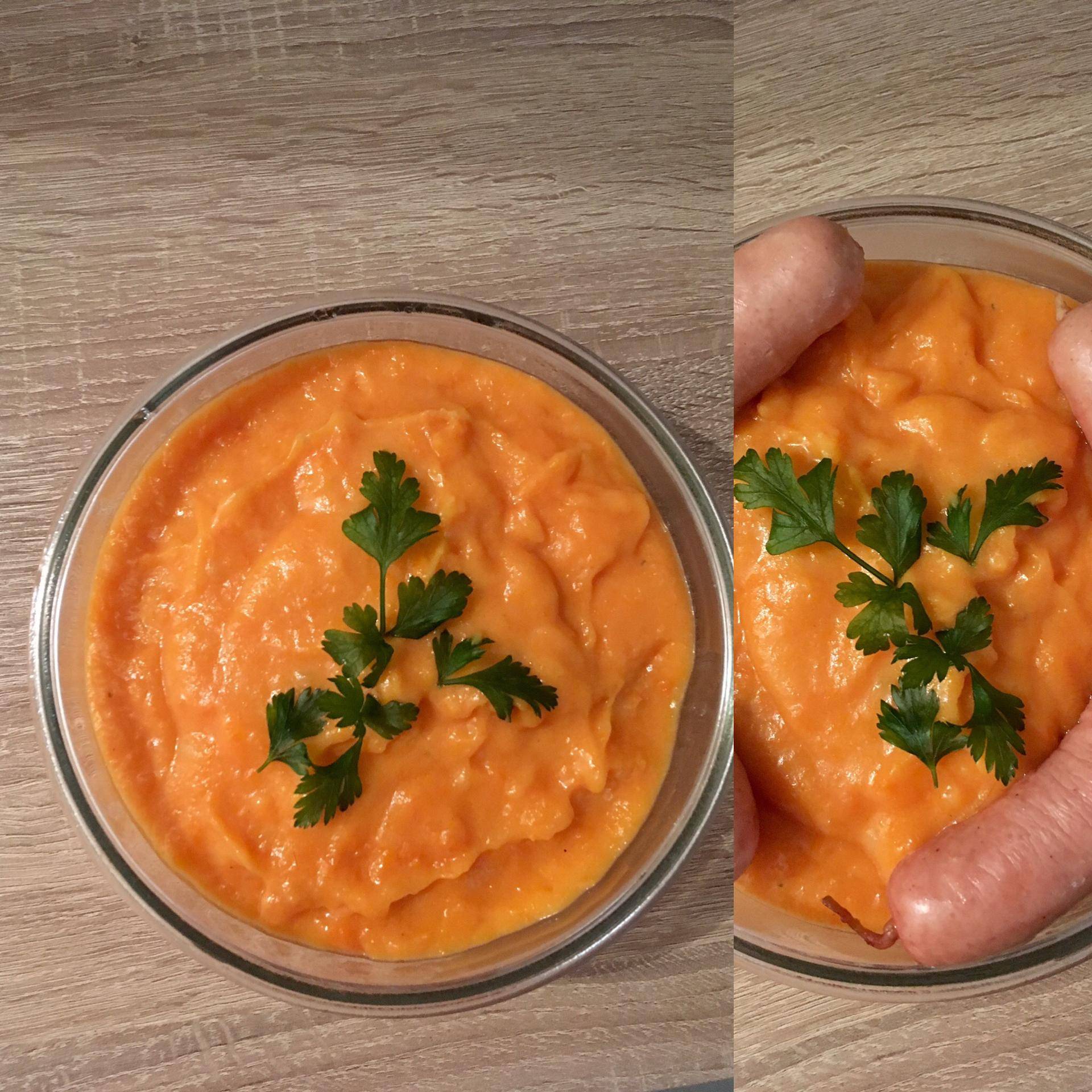 Purée de carotte et Knacks - Recepten Cookeo | Moulinex