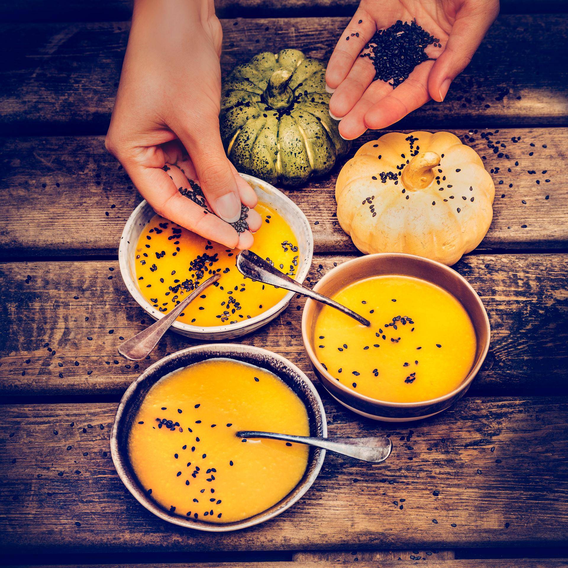 Petites soupes à la citrouille - Recette Companion Connect | Moulinex