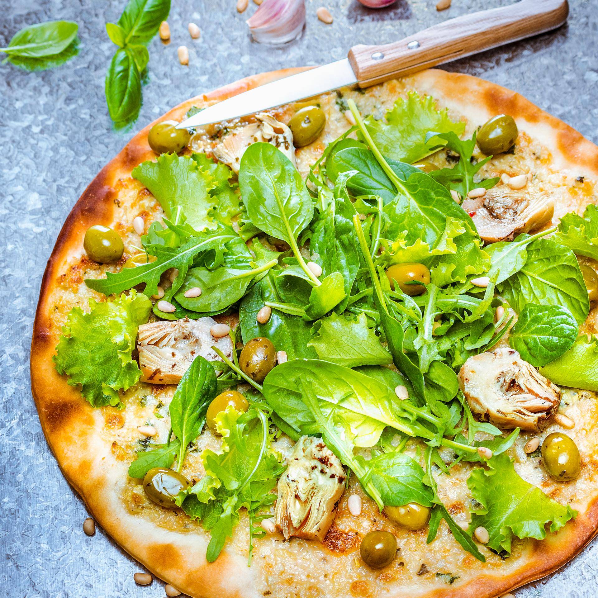 Pizza toute verte - Recepten Cook'in One | Moulinex