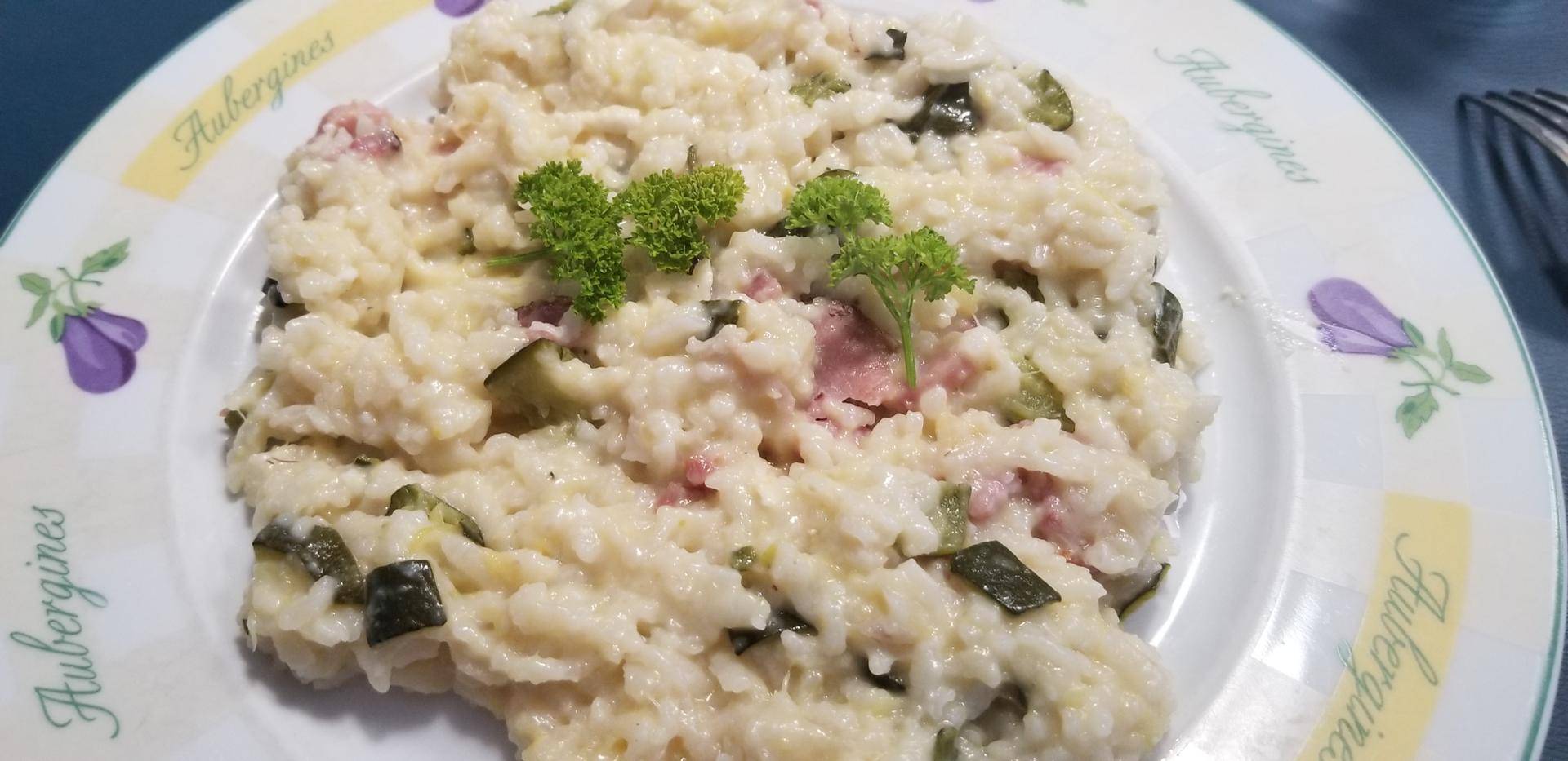Risotto courgettes, chèvre et lardons - Recepten Cookeo V3 | Moulinex