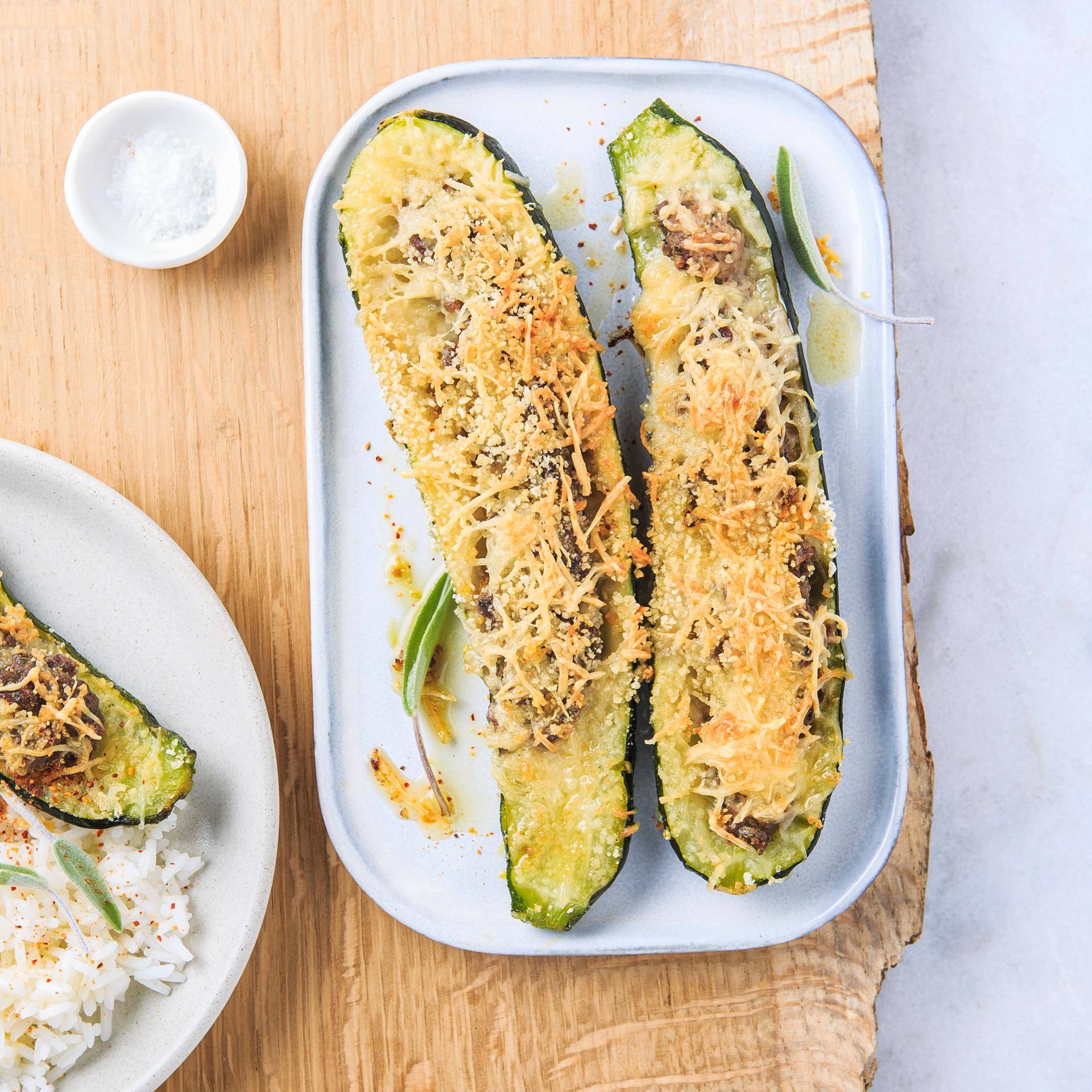 Courgettes farcies - Recette EASY FRY & GRILL 2 in 1 XXL | Moulinex