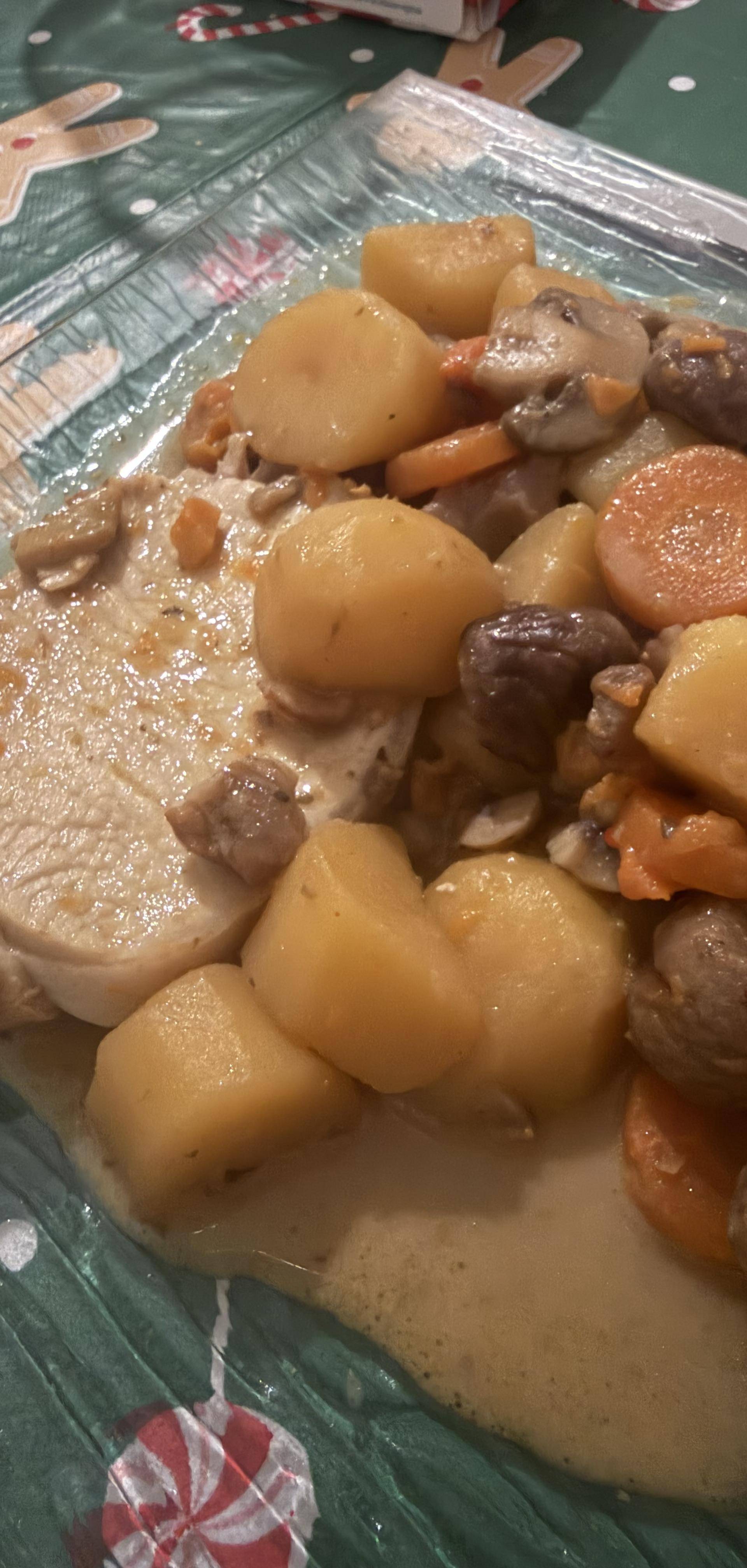 Filet de porc sauce moutarde et légumes - Recette Cookeo | Moulinex