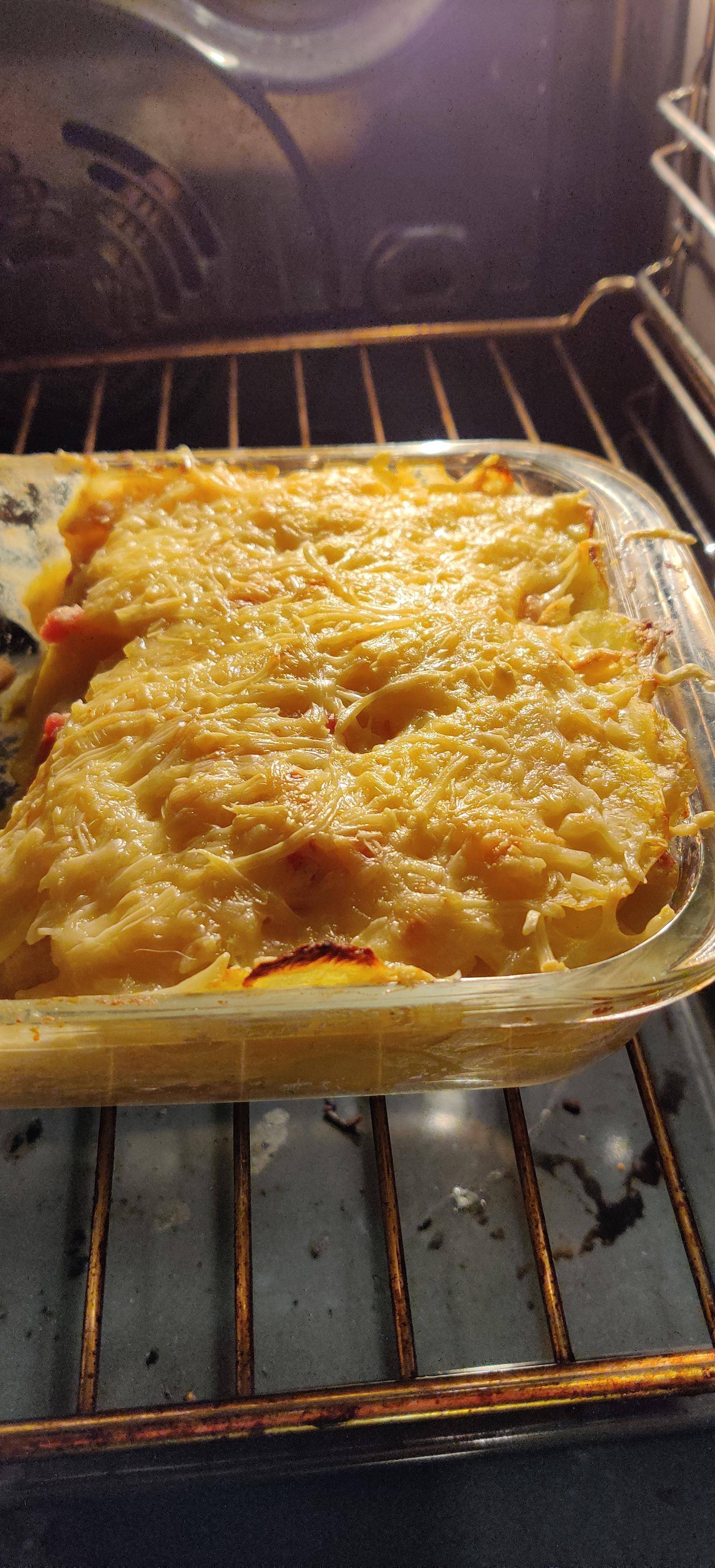 Gratin de pomme de terre aux lardons - Recepten Companion Connect XL | Moulinex