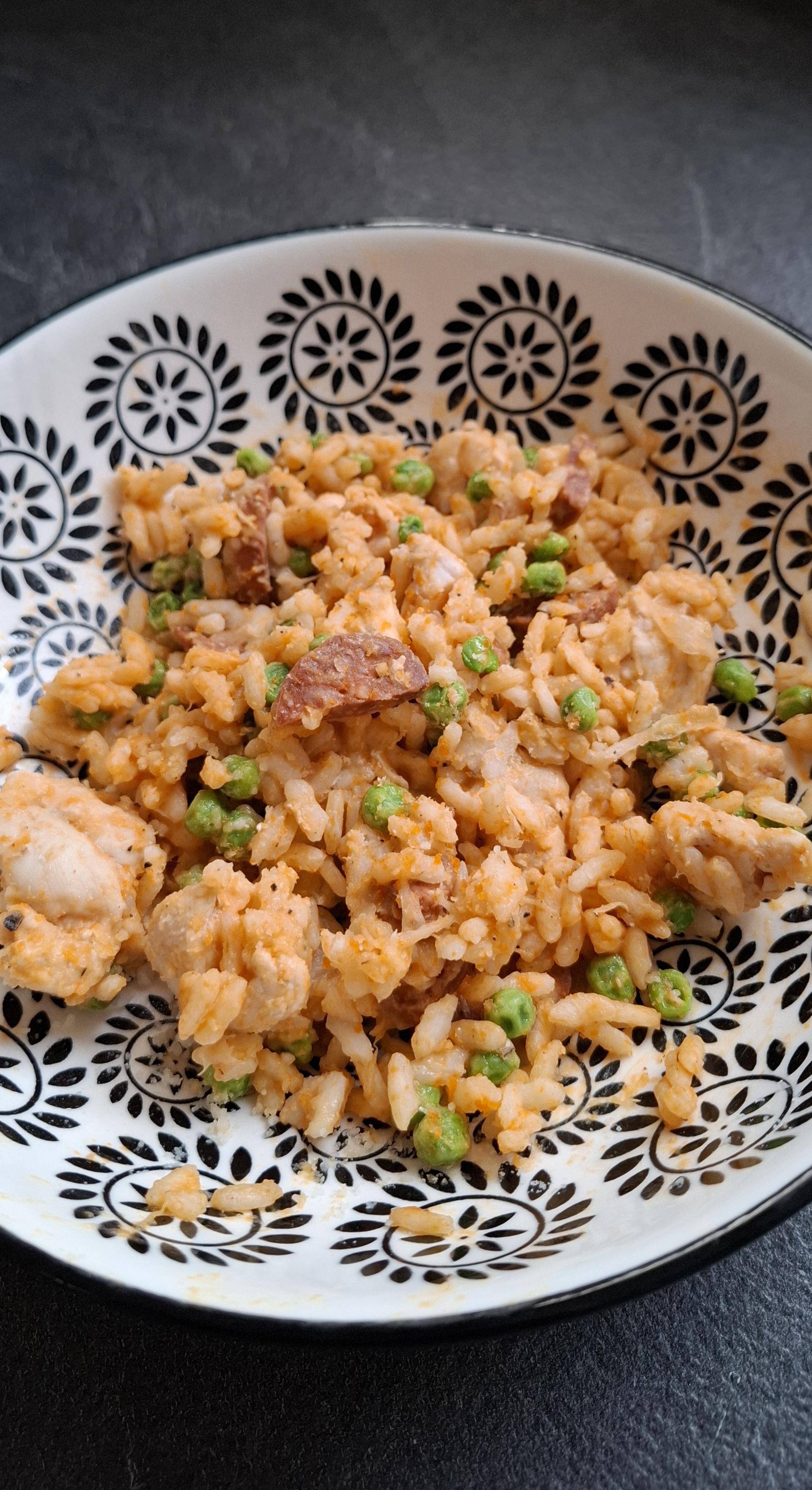 Risotto Poulet & Chorizo de natalie - Recette Cookeo Infinity Autostir | Moulinex