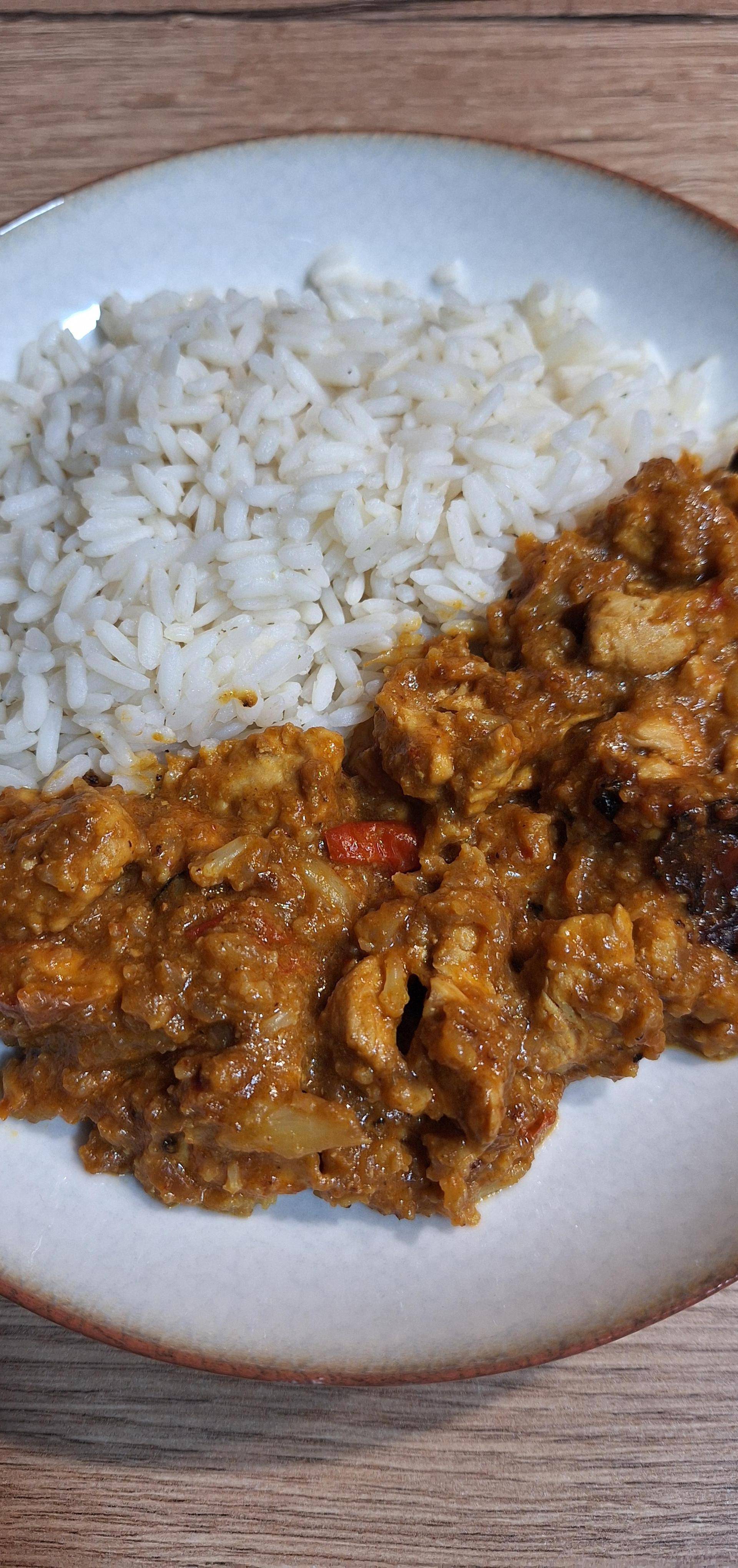 Curry de madras, poulet et riz thaï - Recette Cookeo | Moulinex