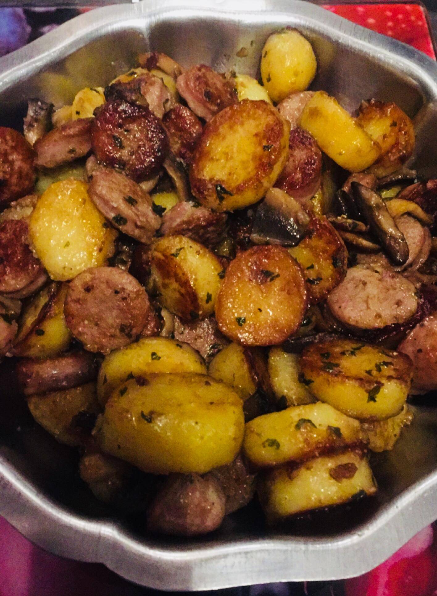 Pommes de terre saucisses - Recepten Cookeo | Moulinex