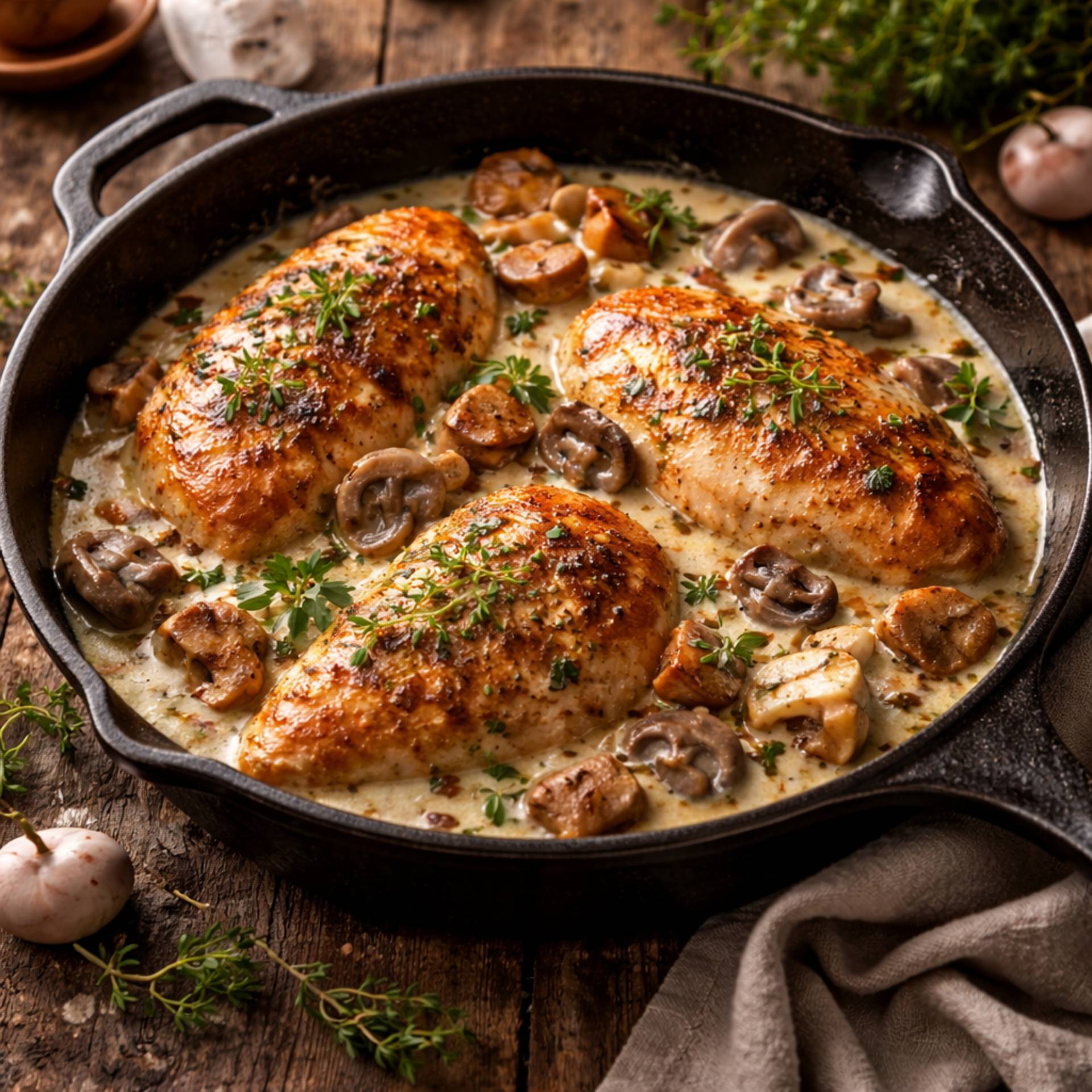 Poulet forestière - Recette Cookeo Infinity Autostir | Moulinex