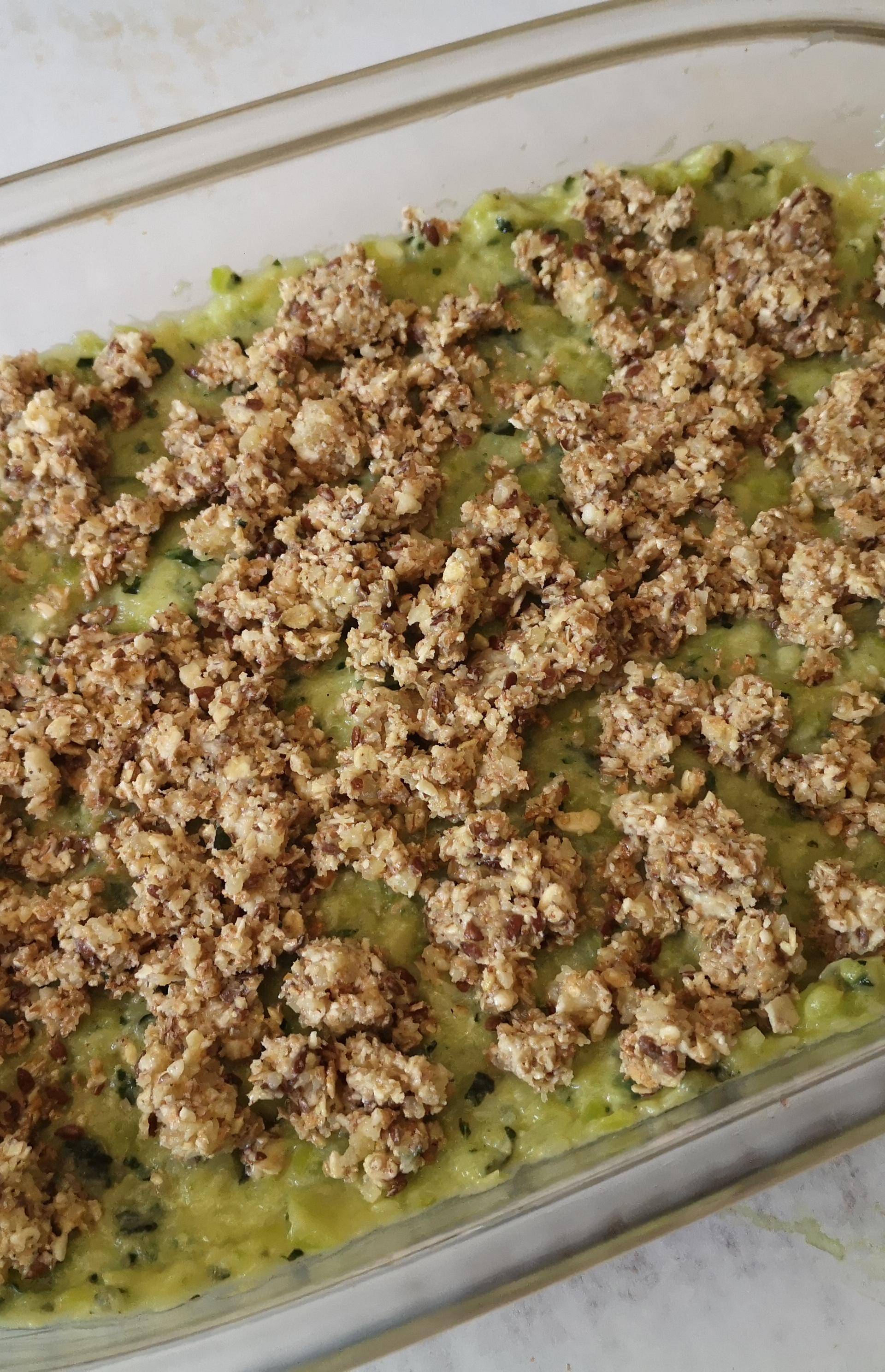 Courgettes crumble pesto parmesan - Recette Companion Connect XL | Moulinex