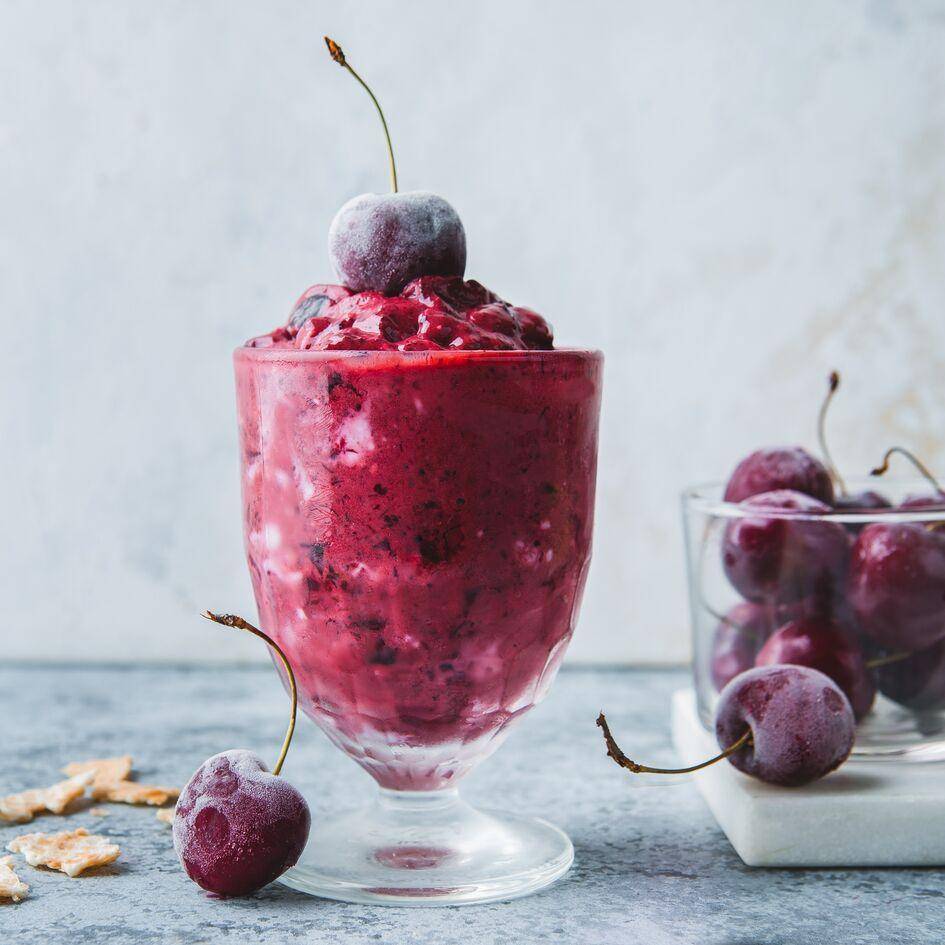 Yaourt glacé aux cerises - Recepten Perfectmix + | Moulinex