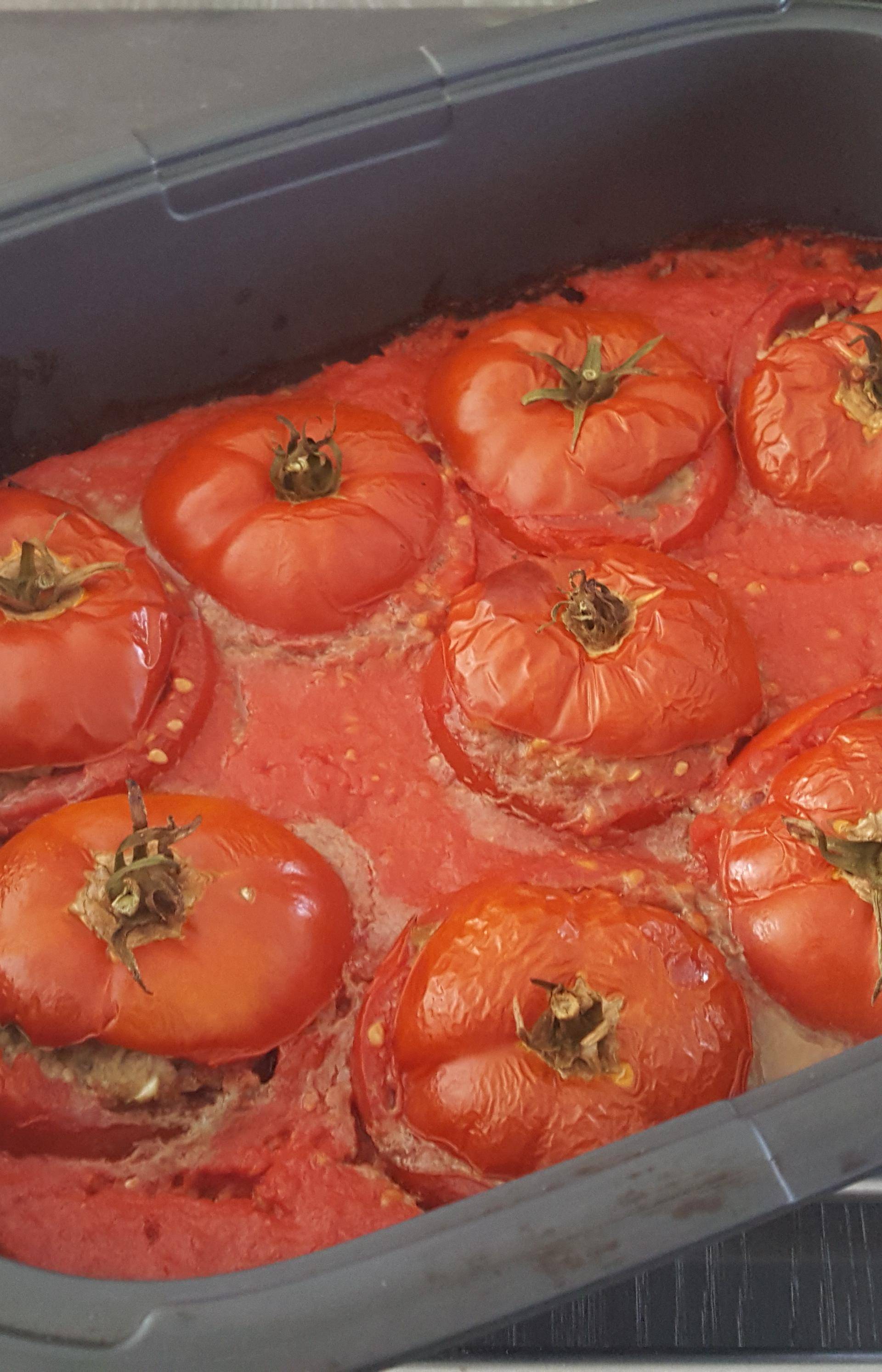 Tomates farcies sur lit de riz - Recette Companion Connect XL | Moulinex