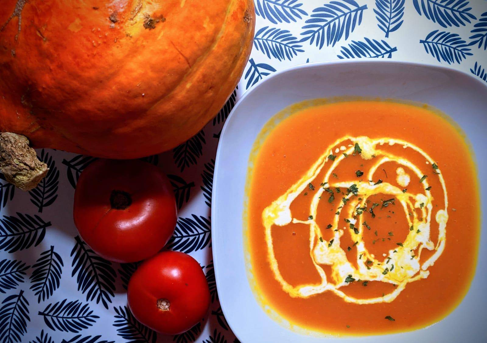 Velouté de potimarron et tomate - Recette Companion Connect | Moulinex