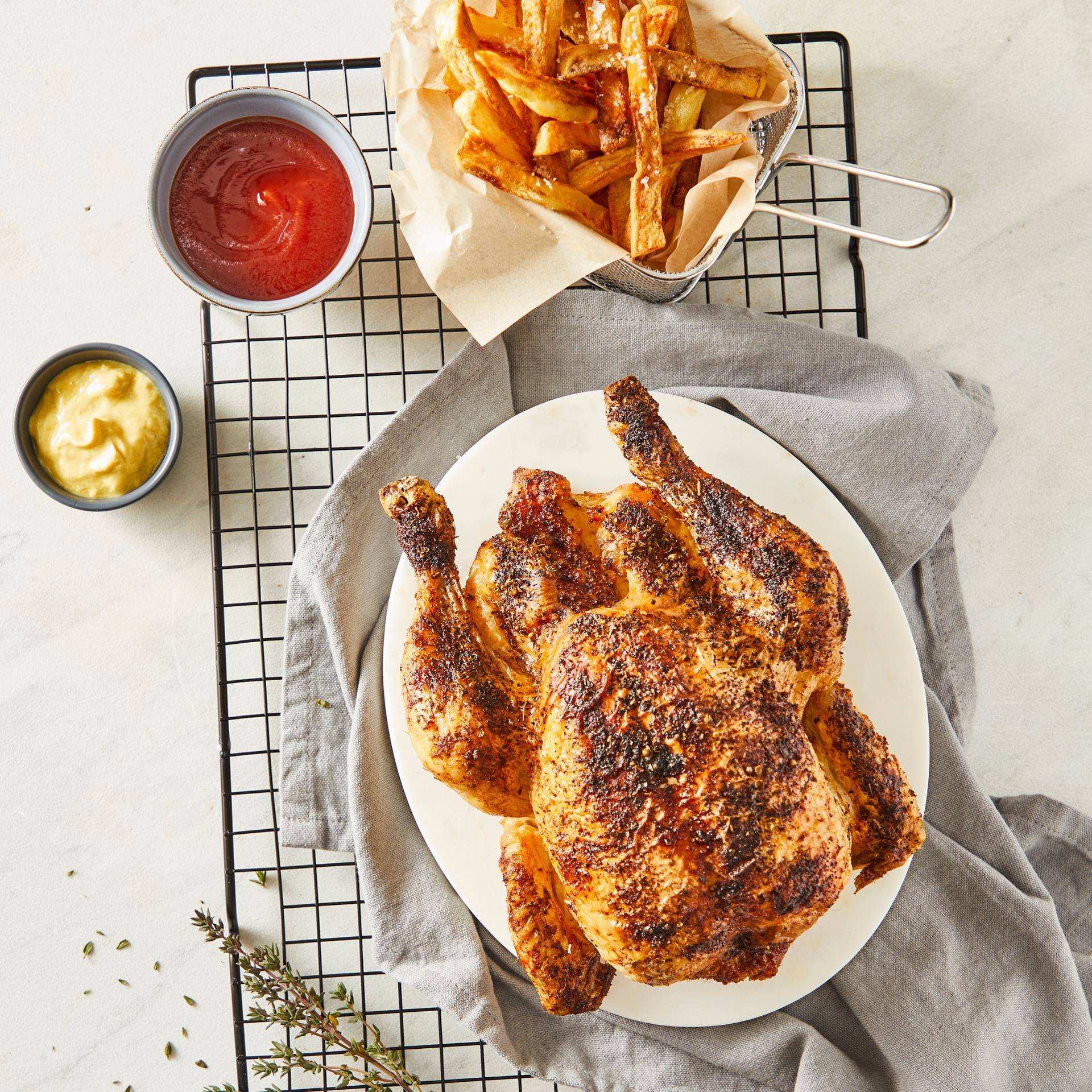 Poulet rôti et frites maison - Recette DUAL EASY FRY XXL | Moulinex