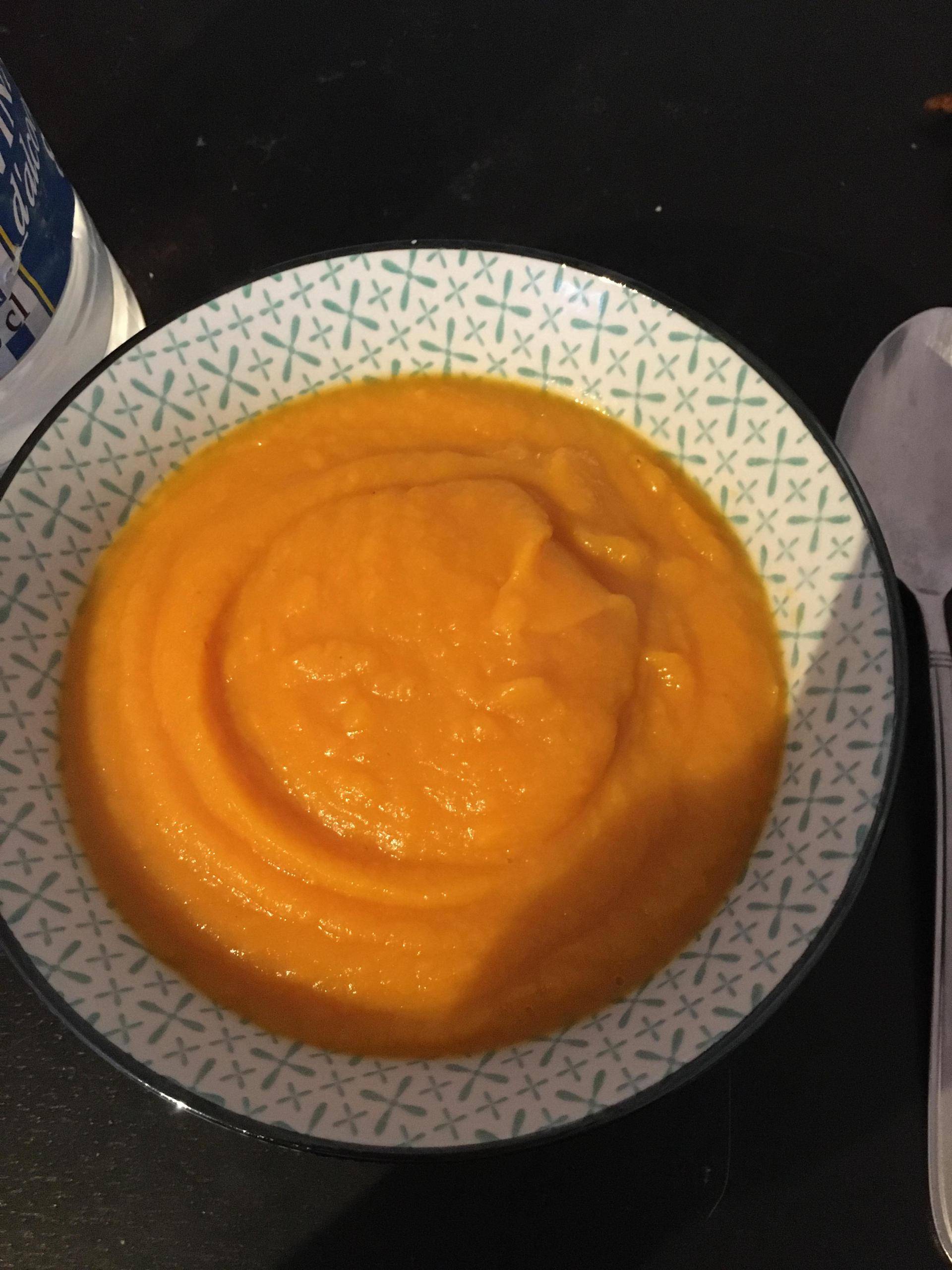 Velouté léger butternut carotte patate douce - Recepten Cookeo | Moulinex