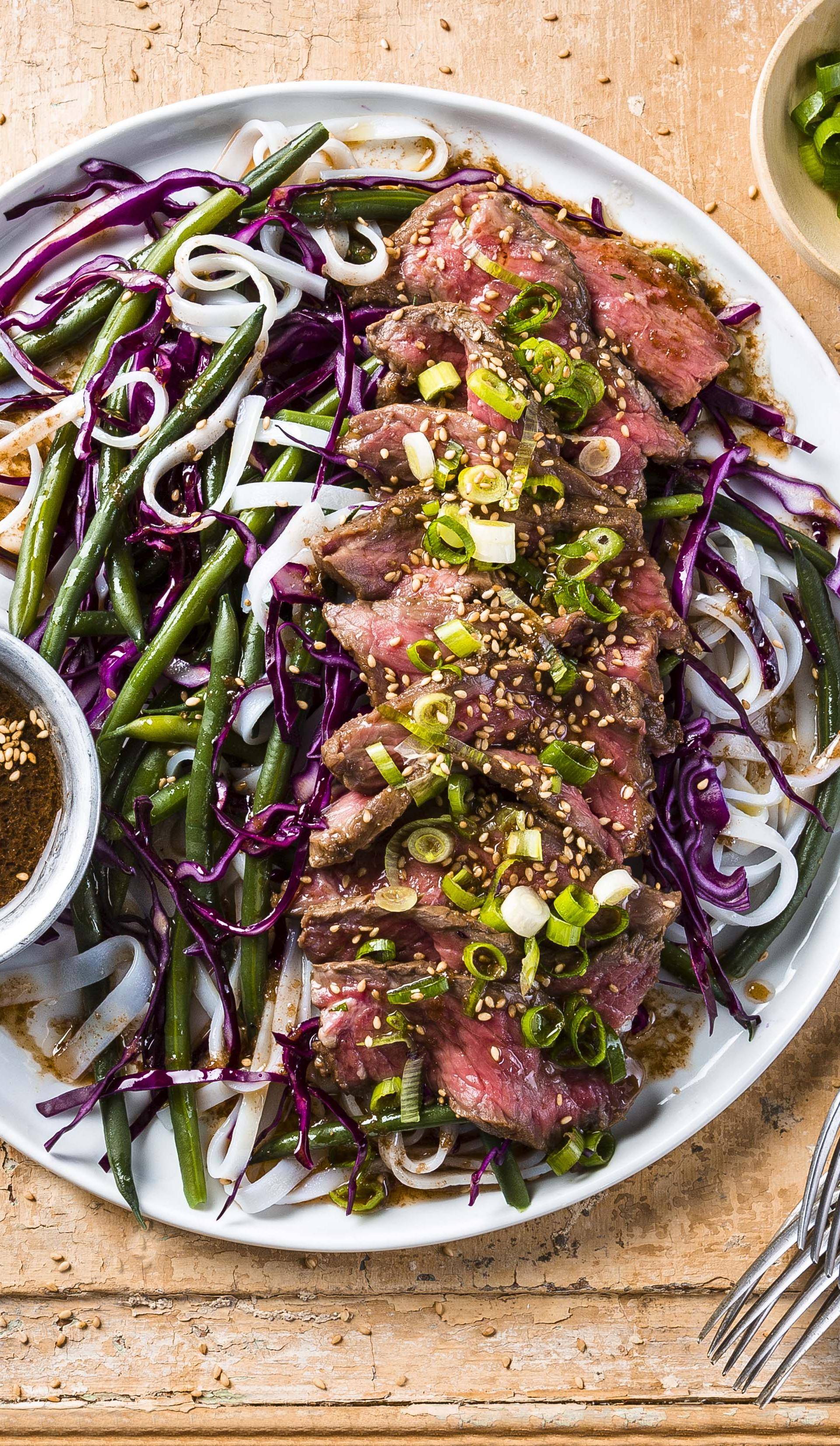 Salade de boeuf mariné - Recette Cuiseur vapeur | Moulinex