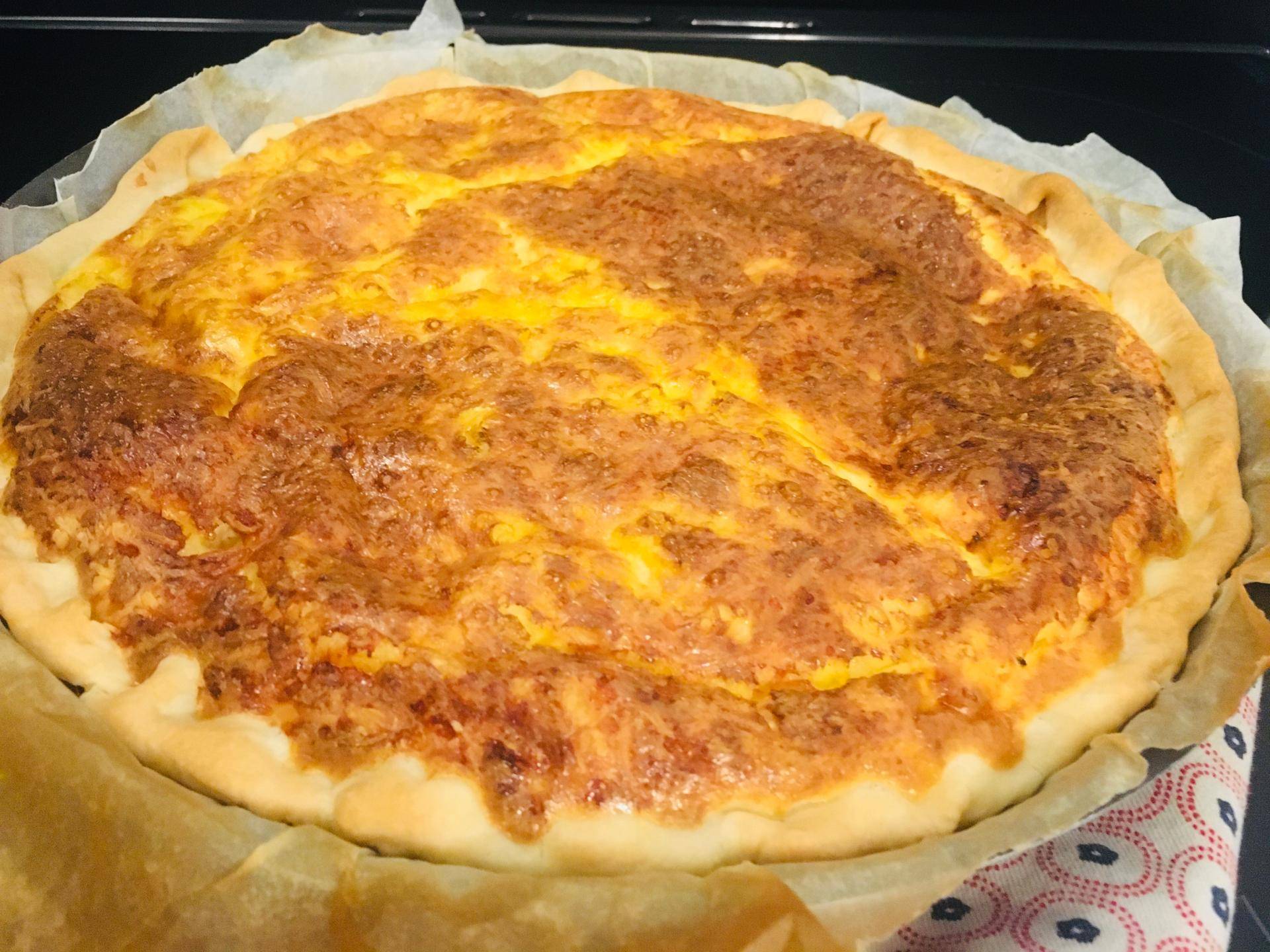 Quiche oignons et aux 3 fromages - Recepten Companion Connect XL | Moulinex