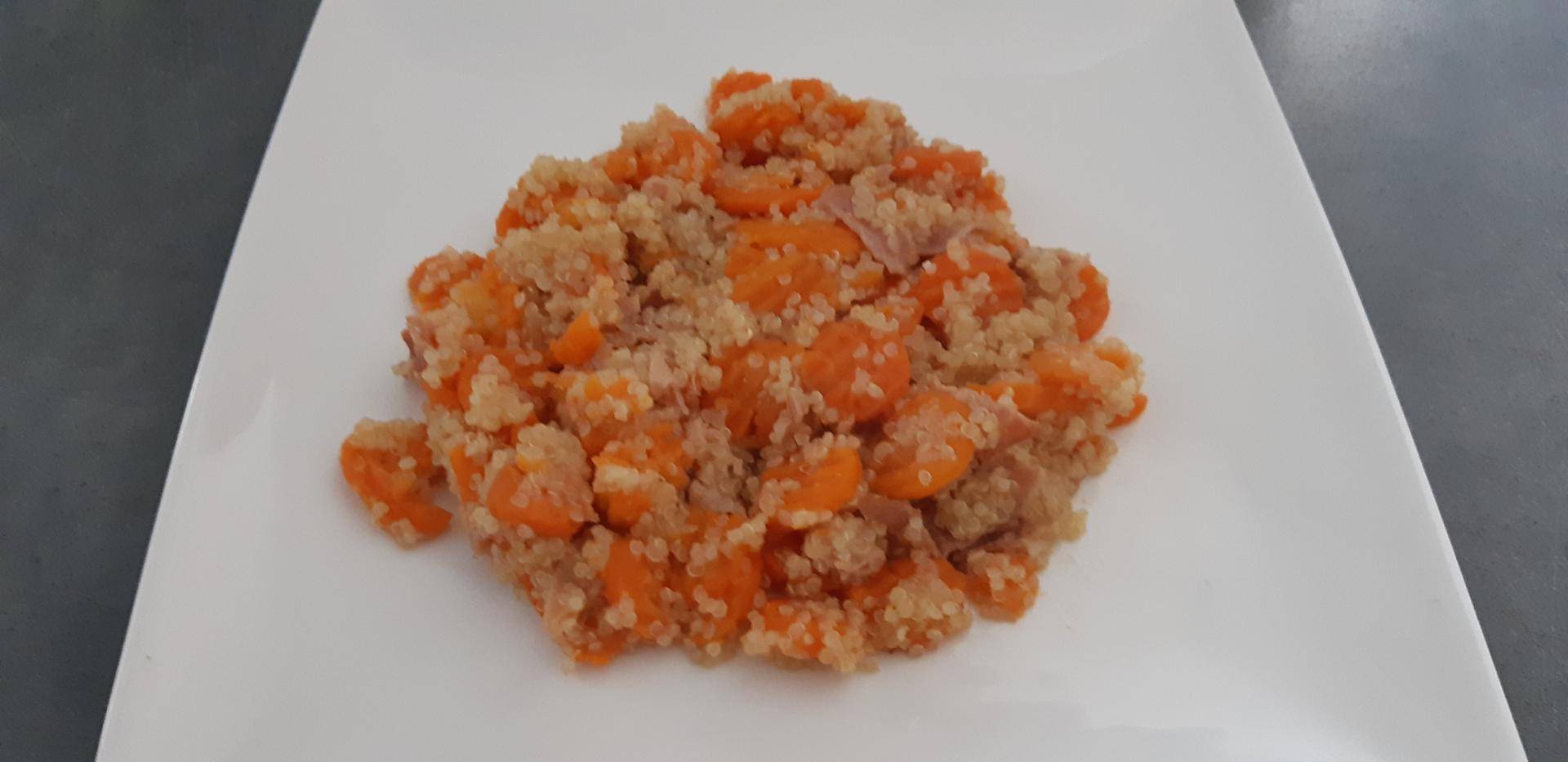 Quinoa carottes bacon - Recepten Cookeo | Moulinex