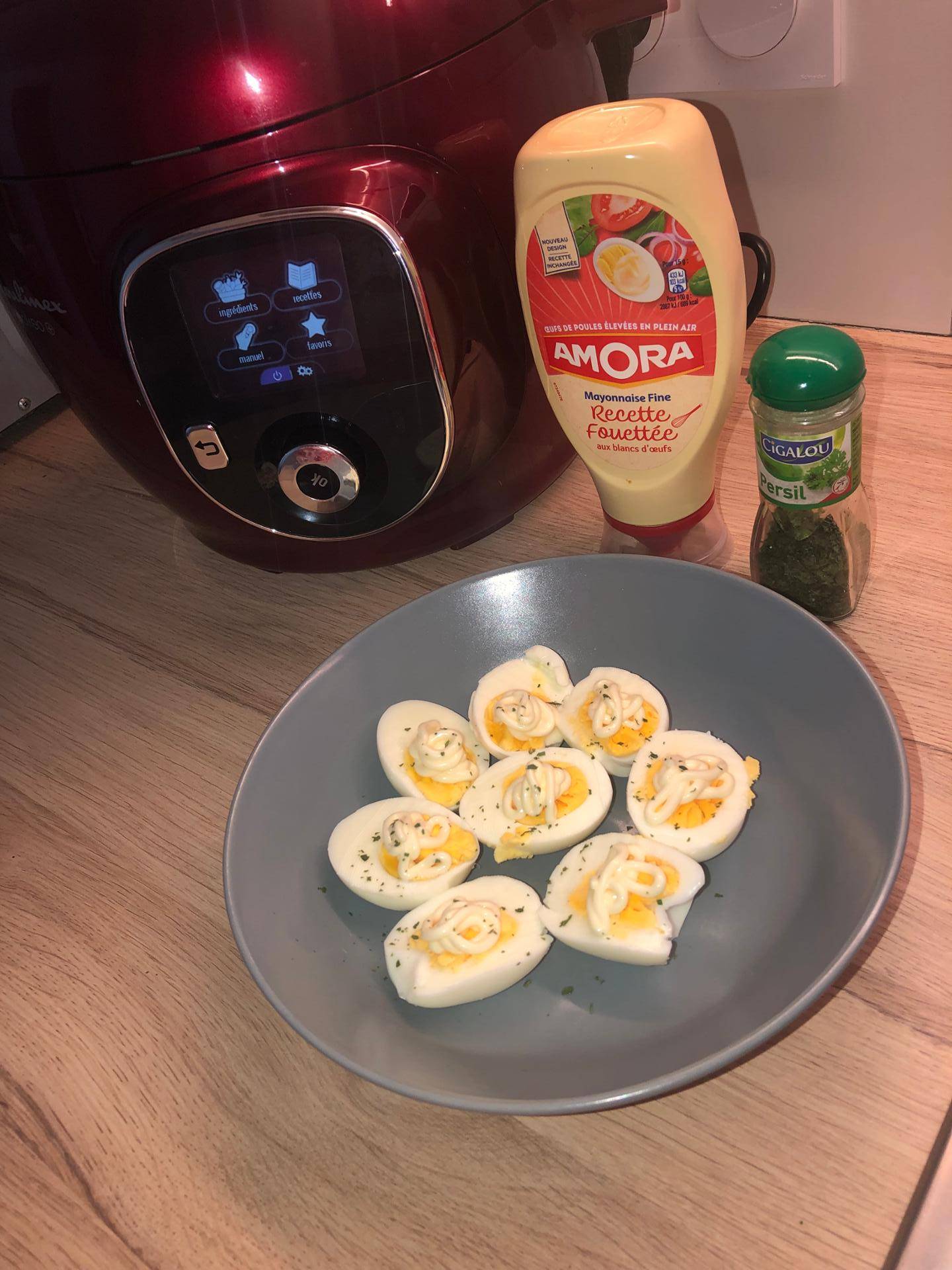 Œuf dur - Recette Cookeo | Moulinex