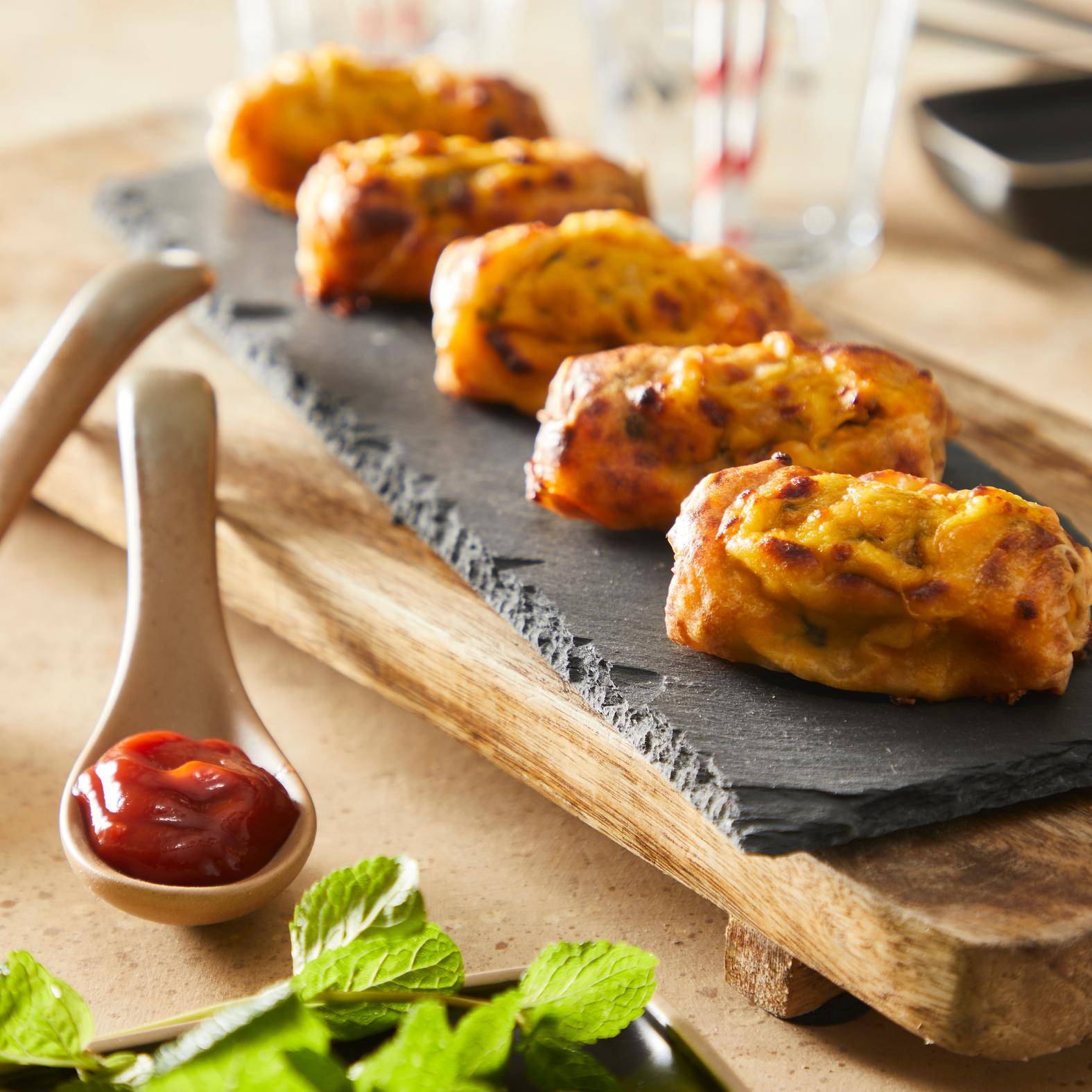 Cheeseburger nems - Recette EASY FRY GRILL & STEAM 3 in 1 | Moulinex