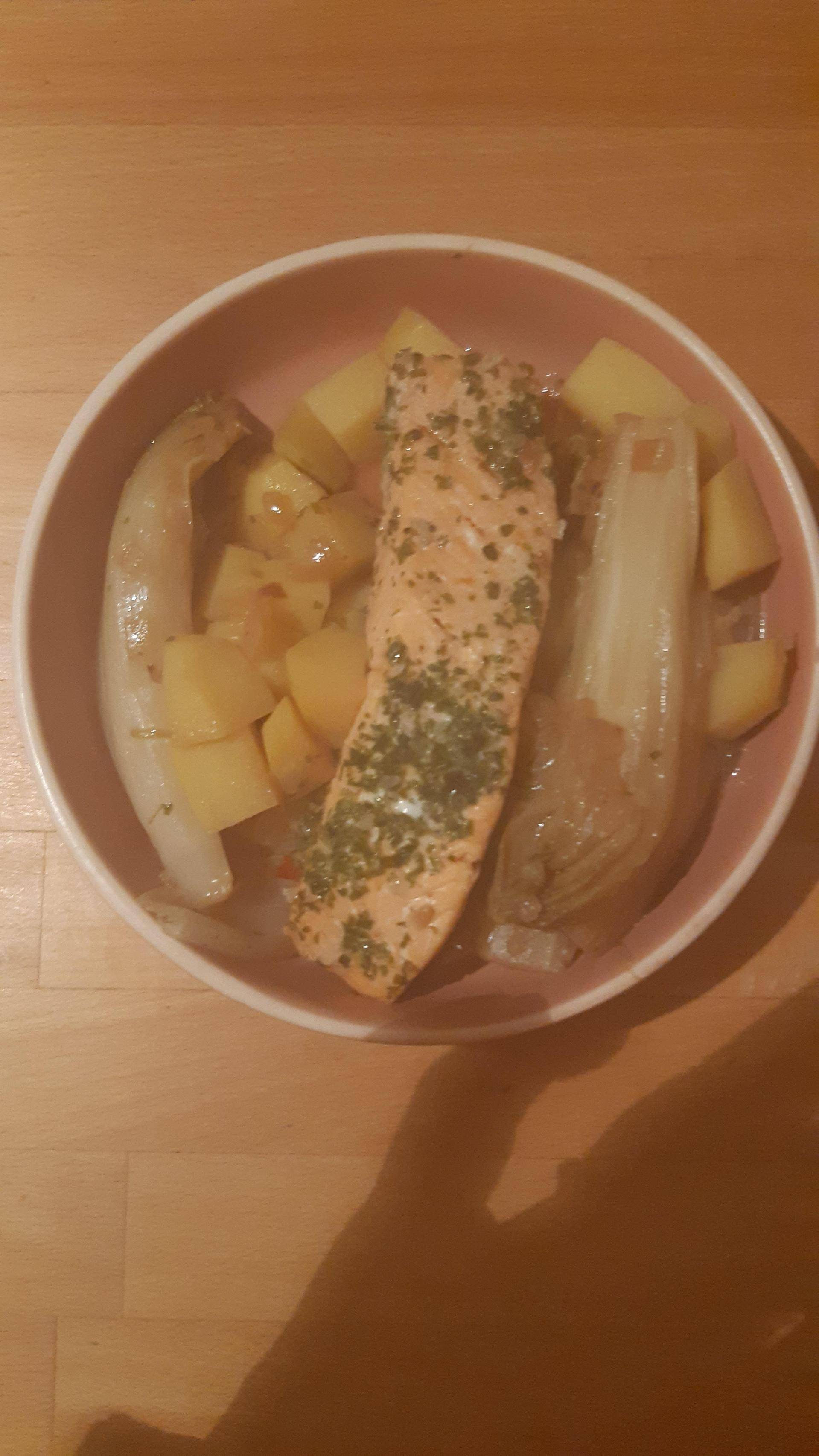 Pavé de saumon et endives braisées - Recette Cookeo | Moulinex