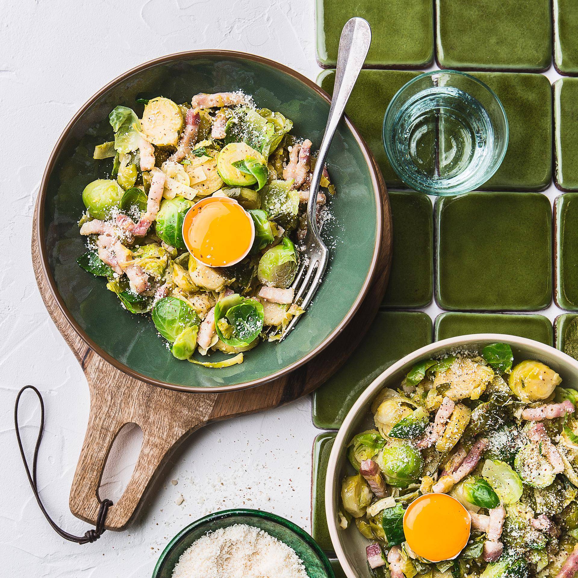 Choux de Bruxelles carbonara - Recepten Cuiseur vapeur | Moulinex