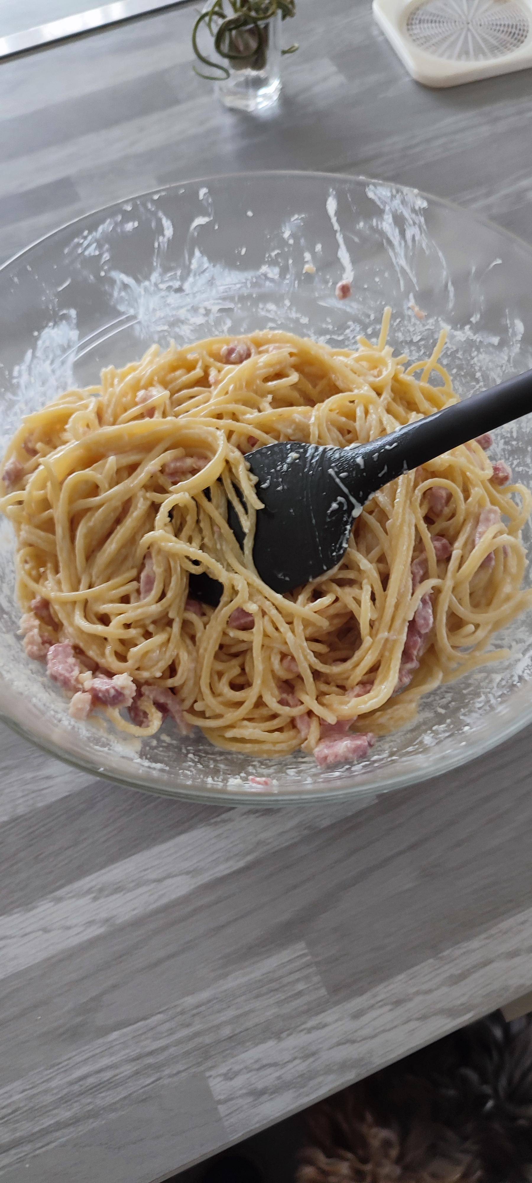 Spaghetti à la crème épaisse - Recepten Companion XL | Moulinex