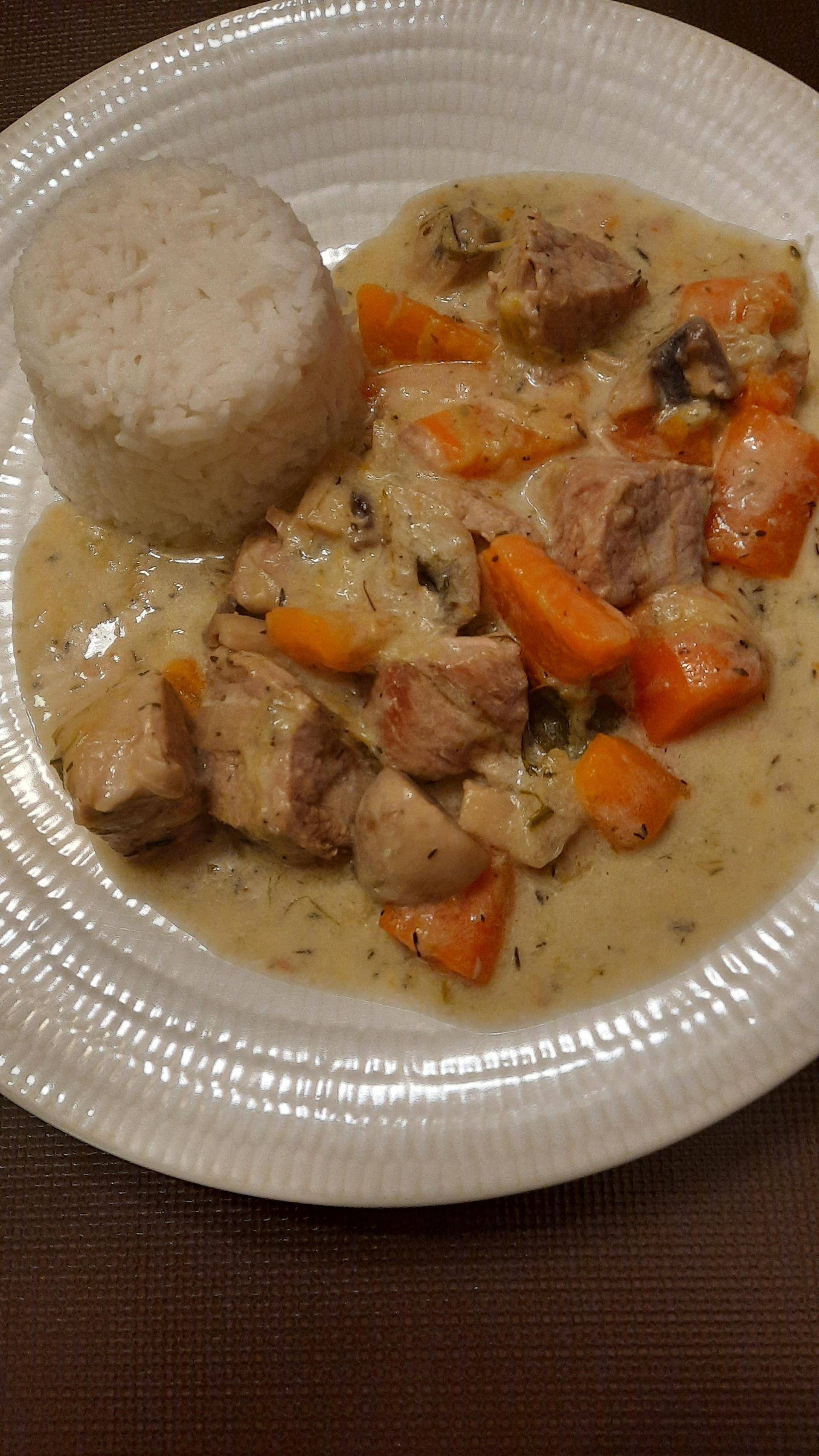 Blanquette revisitée aux poireaux - Recette Cookeo | Moulinex