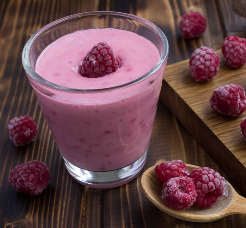 Yaourt glacé aux framboises - Recette Kitchen Coach | Moulinex