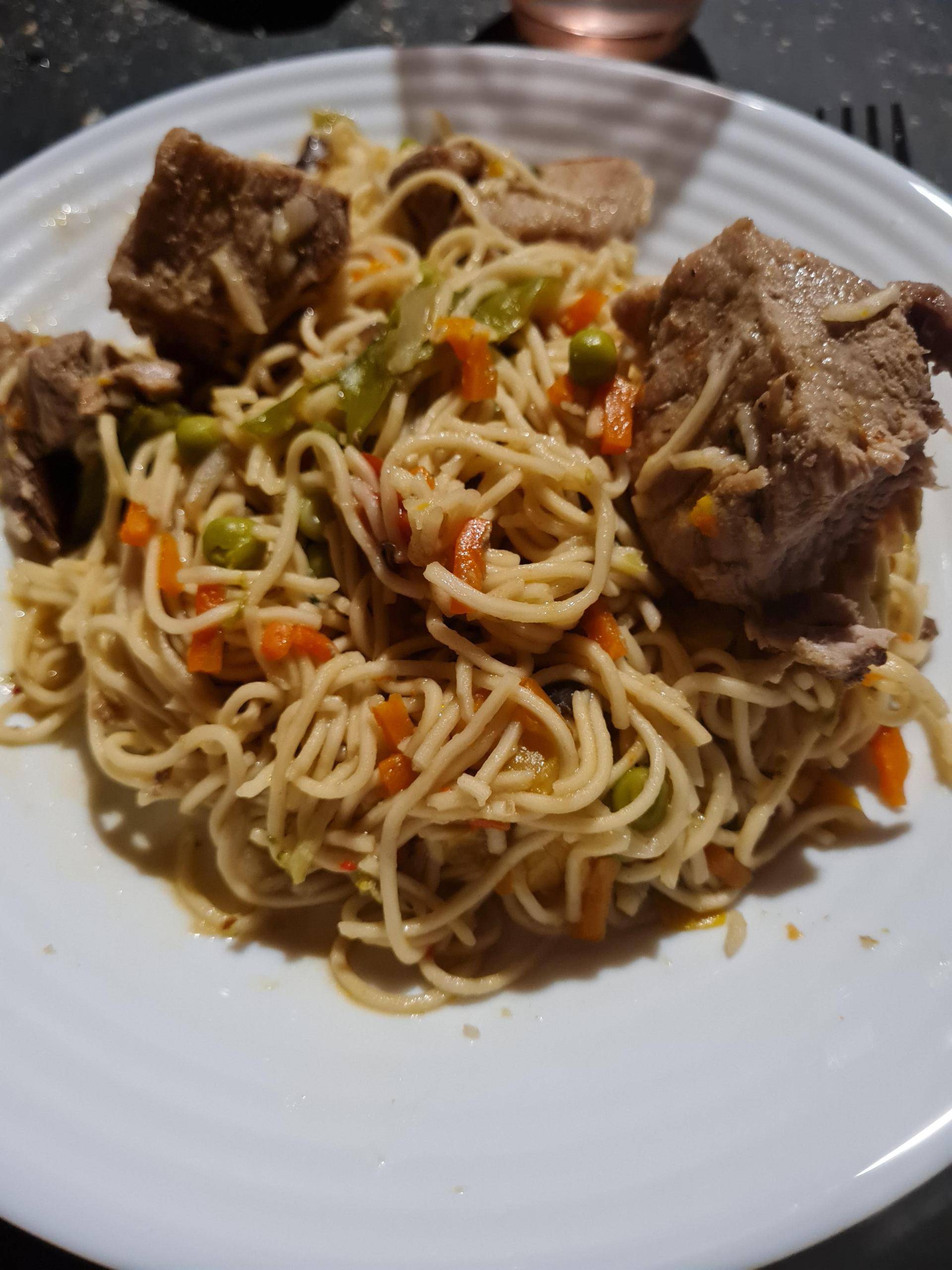 Sauté de porc aux nouilles chinoise - Recepten Cookeo | Moulinex