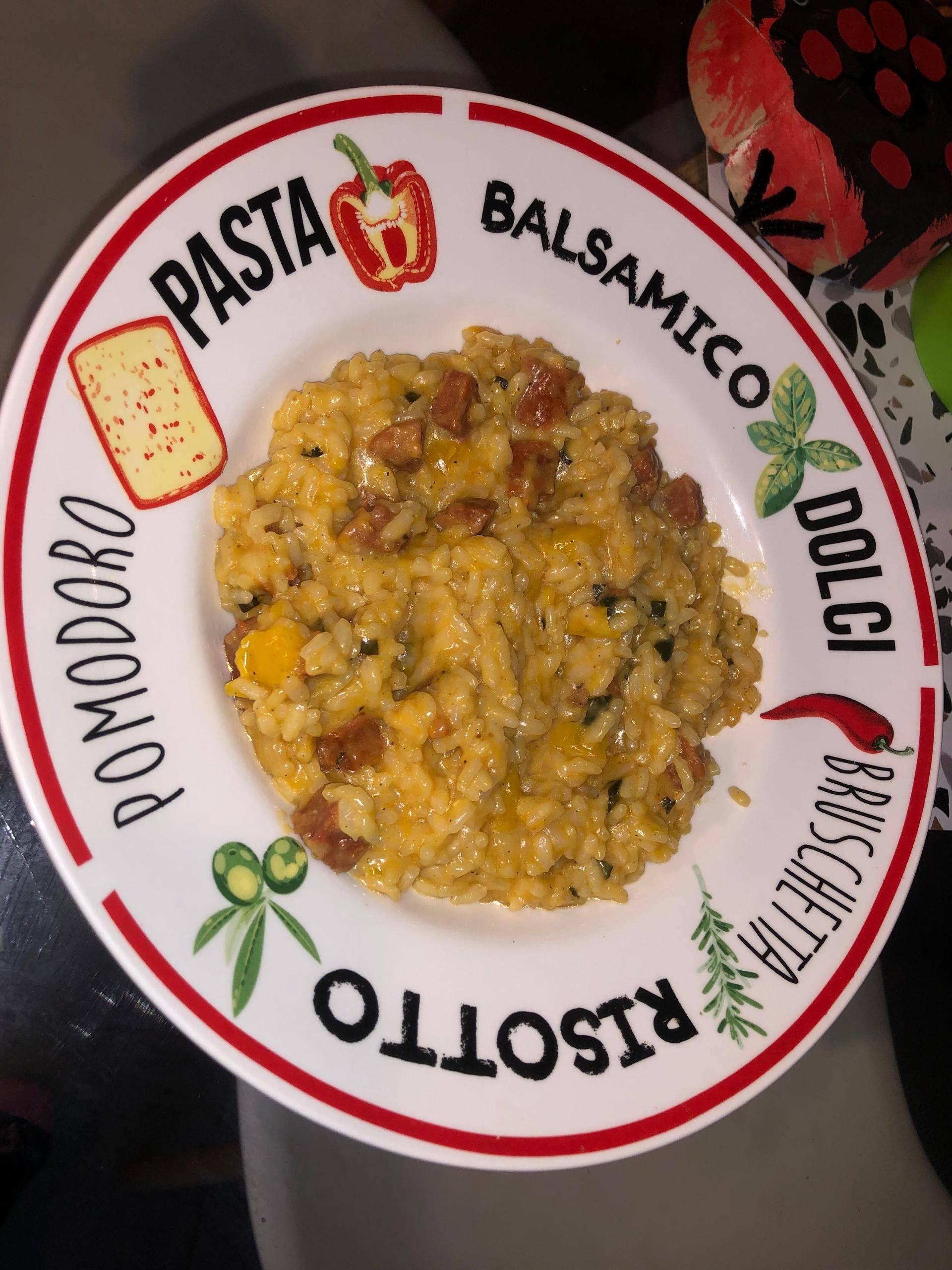 Risotto chorizo courgette poivron - Recepten Cookeo | Moulinex