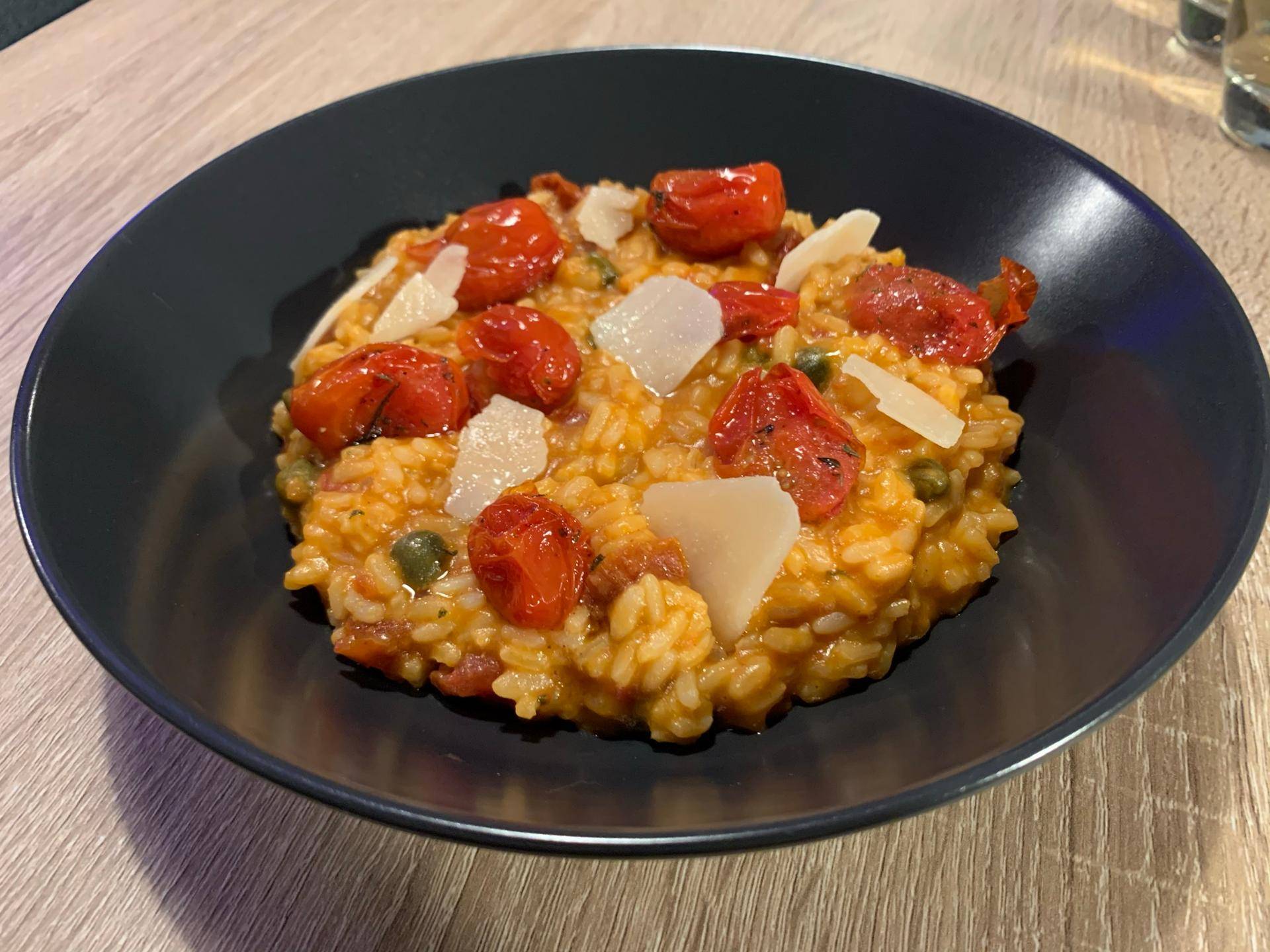 Risotto à la tomate, câpres et parmesan - Recepten Companion Connect XL | Moulinex